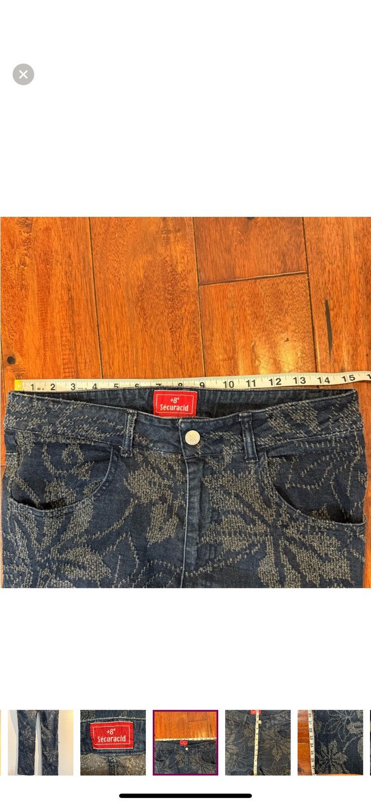 Japanese Brand × Vintage +8 Securacid Japanese Embroidered Flowers Jean, JP LL, US S Size US 30 / EU 46 - 9 Thumbnail
