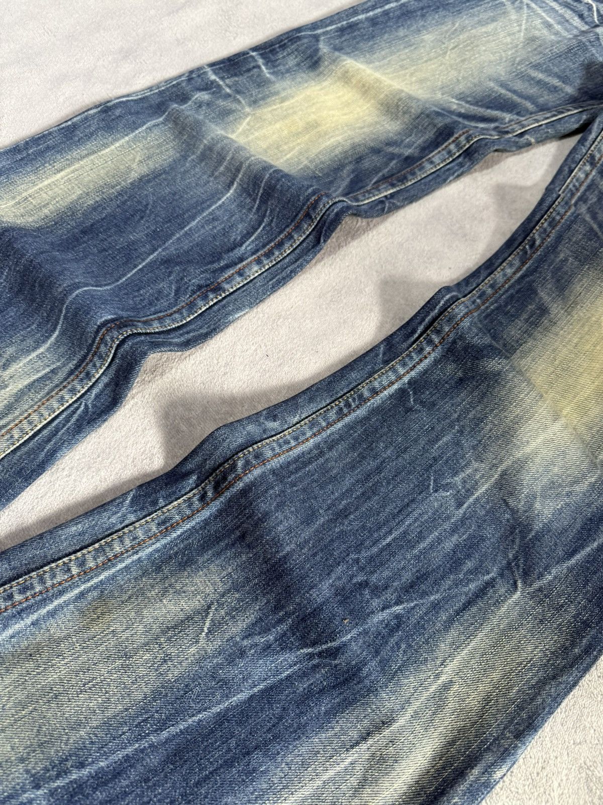 GOSTAR DE FUGA × LOWBOX Red Pepper Japan Native War Bonnet Embroidered Flared Jeans Size US 28 / EU 44 - 14 Thumbnail