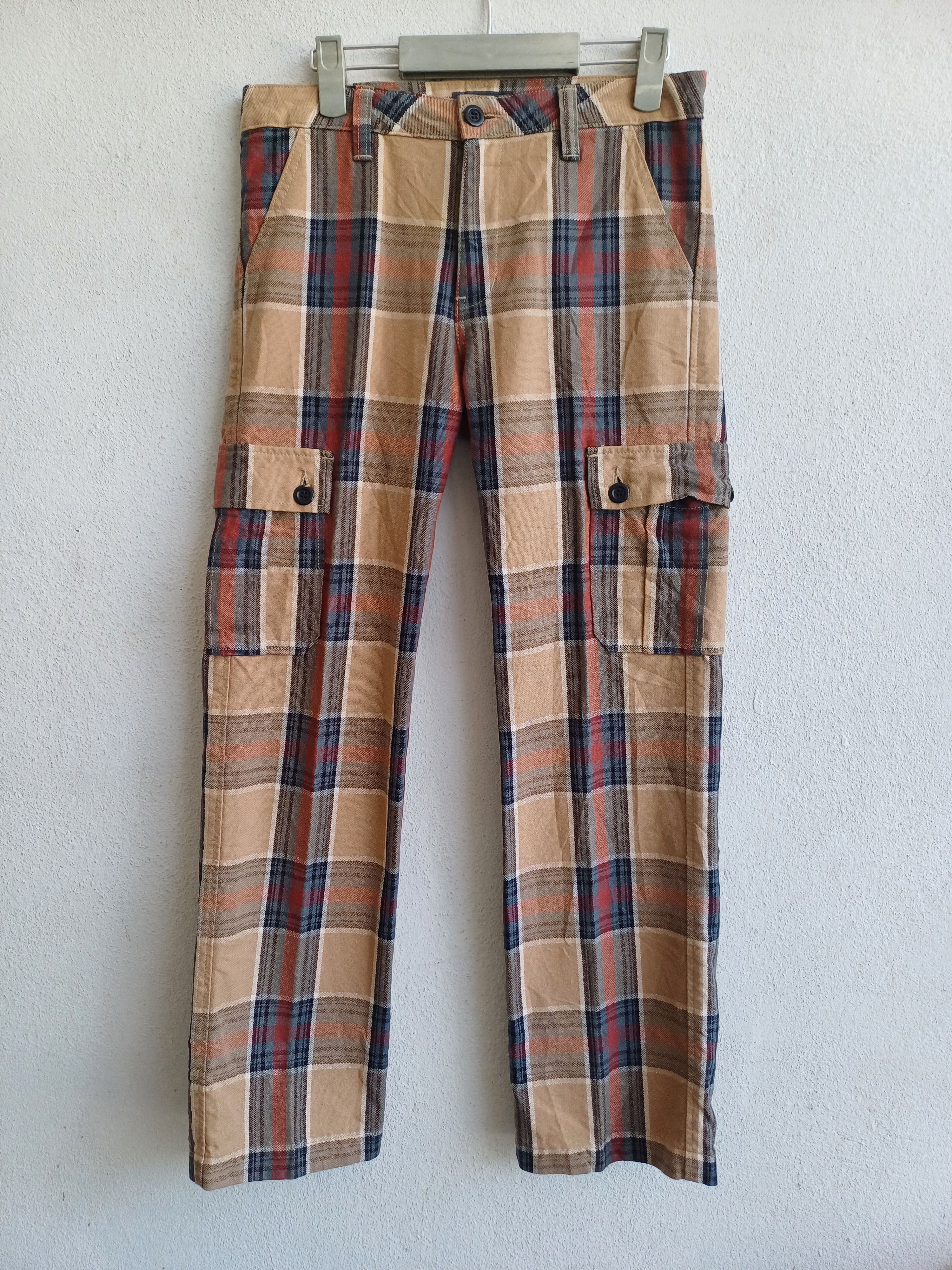 image of Betty Smith Cheked Pants in Brown Check, Women's (Size 29)