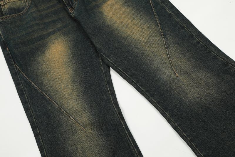 Japanese Brand × Jean American trendy slim fit loose straight casual flared jeans Size US 32 / EU 48 - 5 Thumbnail
