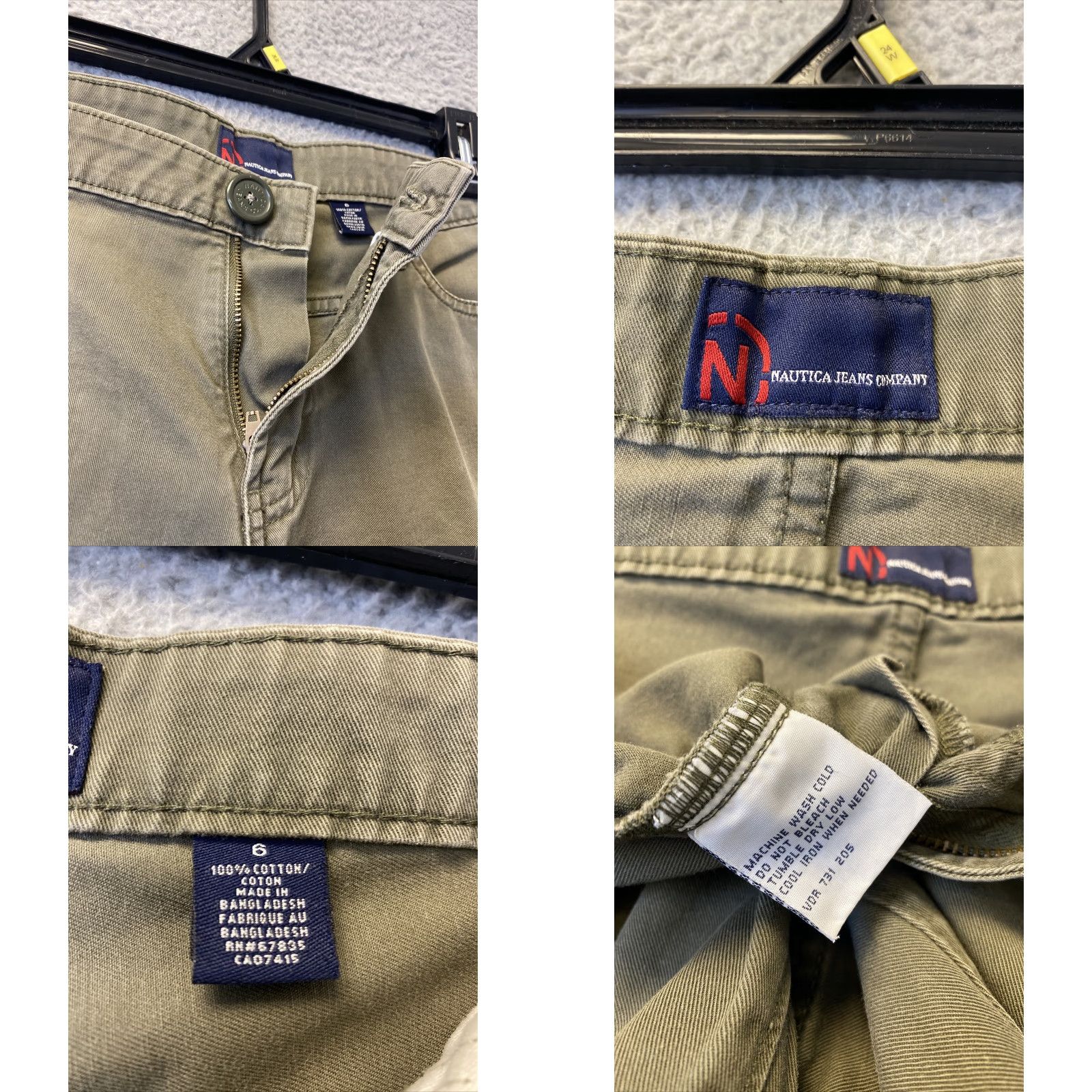 Nautica Nautica Jeans Co. Women's Shorts Size 6 Green 100% Cotton Denim Size 28" / US 6 / IT 42 - 8 Thumbnail