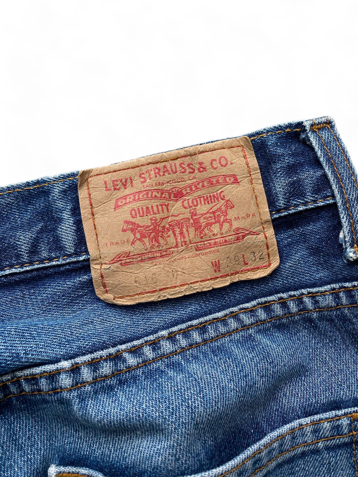 Levi's × Vintage Vintage Levi's Boot Cut Distressed Jeans Y2K Size 29" - 7 Thumbnail