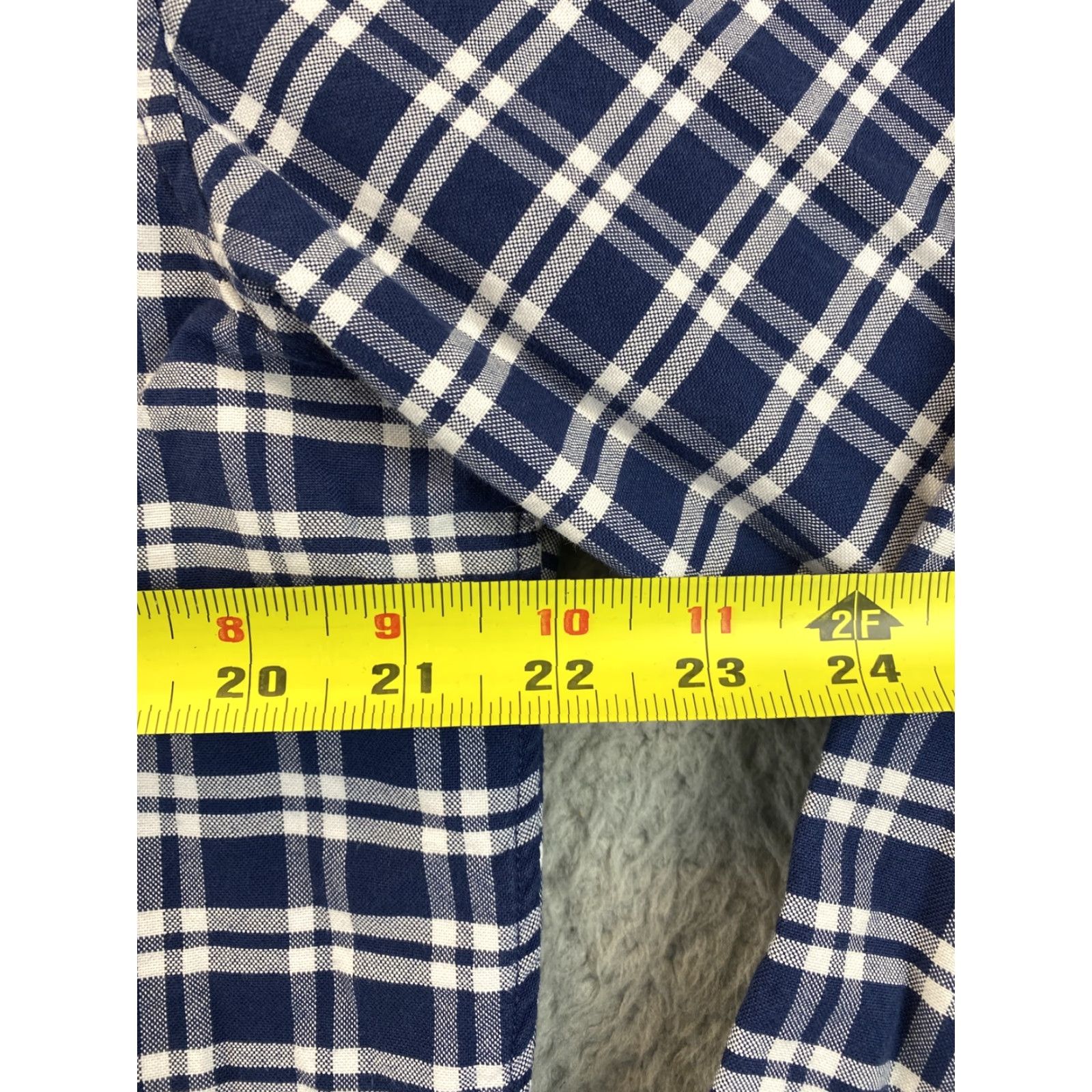 Gap Gap Shirt Men Large Blue Check Plaid Pocket Button-Up Casual Dress Shirt (Regular) Size US L / EU 52-54 / 3 - 6 Thumbnail