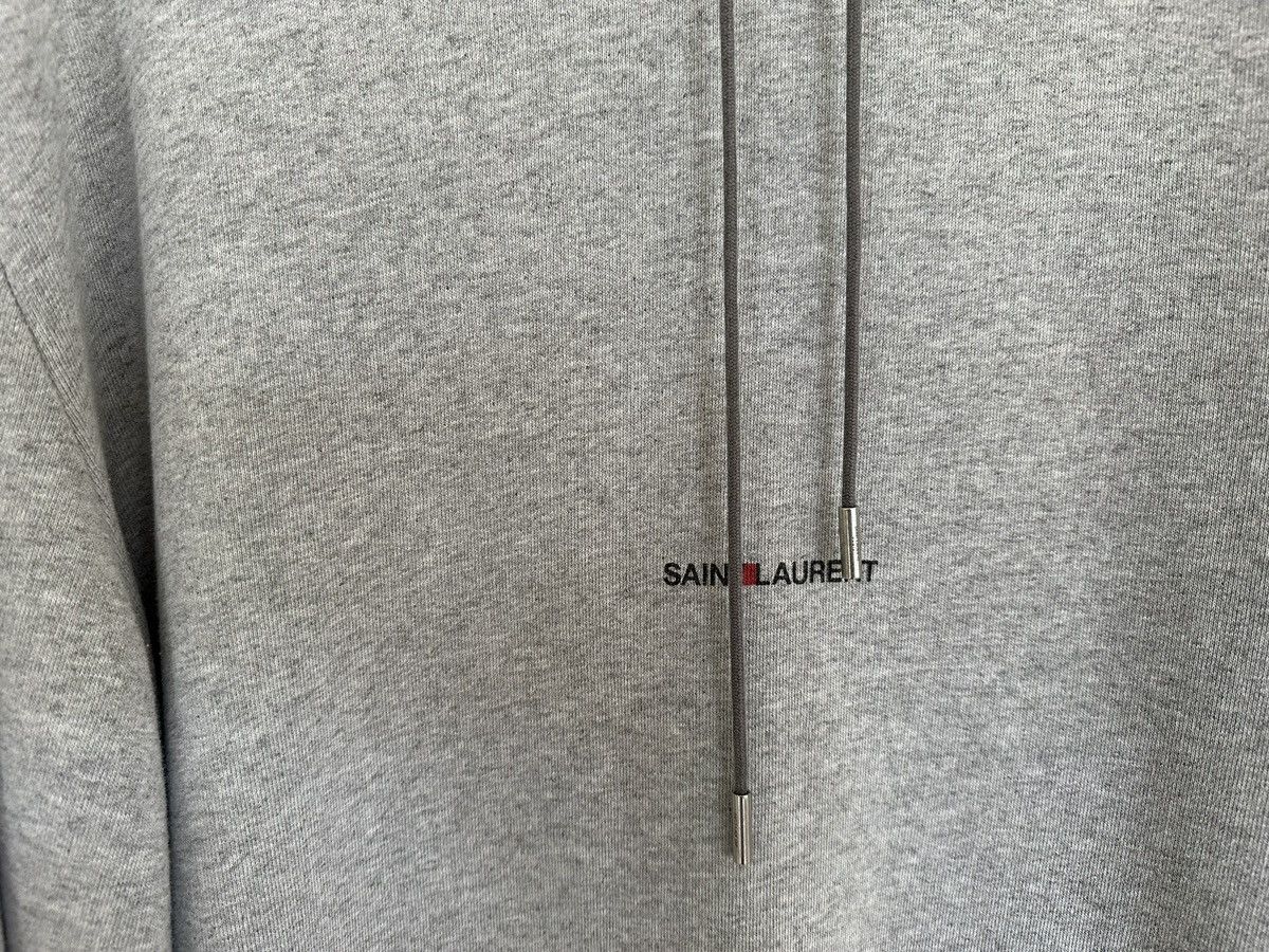 Saint Laurent Paris $990 Saint Laurent Rive Gauche logo hoodie rare XXL grey Size US XXL / EU 58 / 5 - 13 Thumbnail