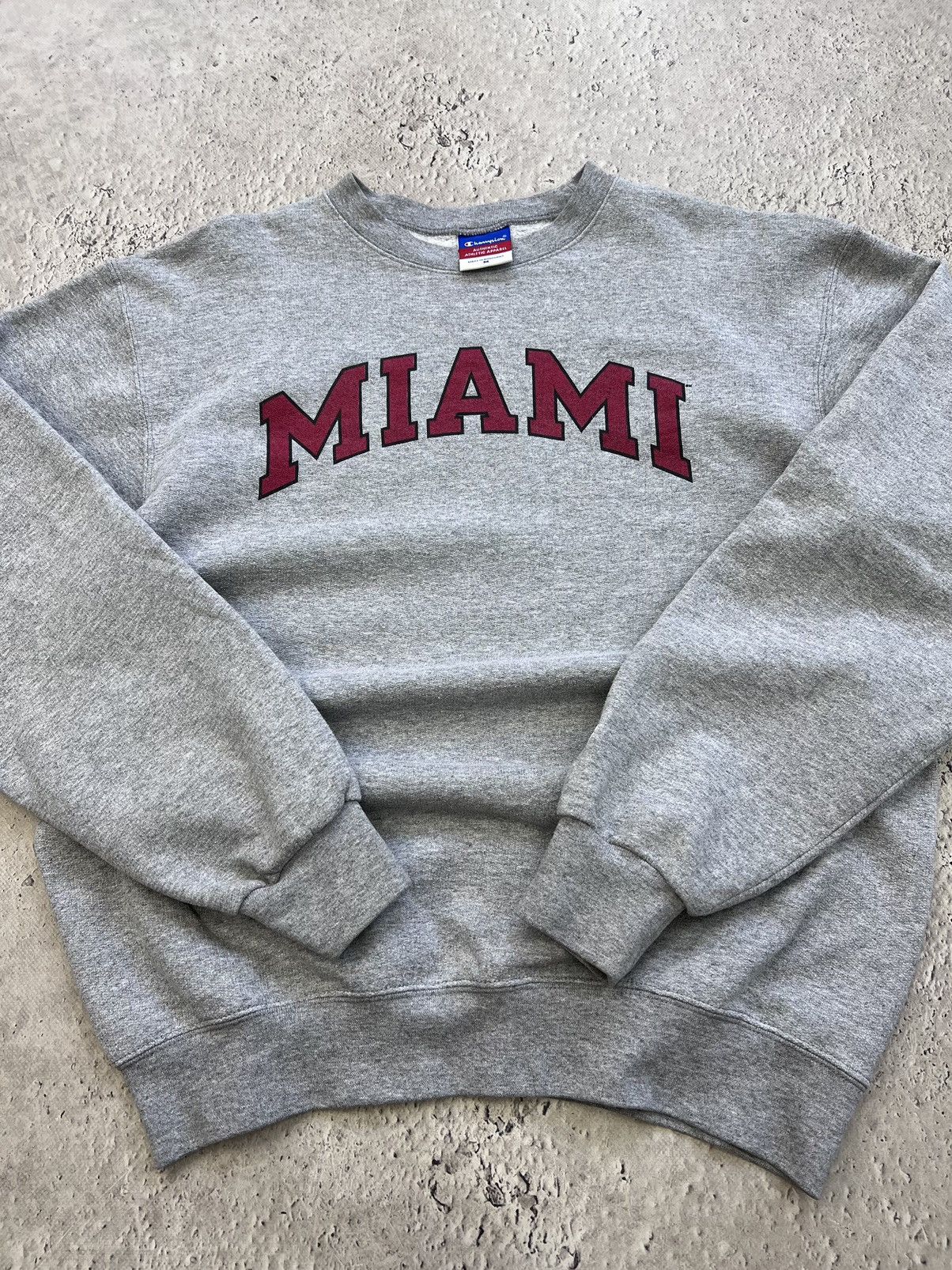 Champion × Vintage Vintage 80's MIAMI CHAMPION Reverse Weave USA Streetwear Size US M / EU 48-50 / 2 - 6 Thumbnail
