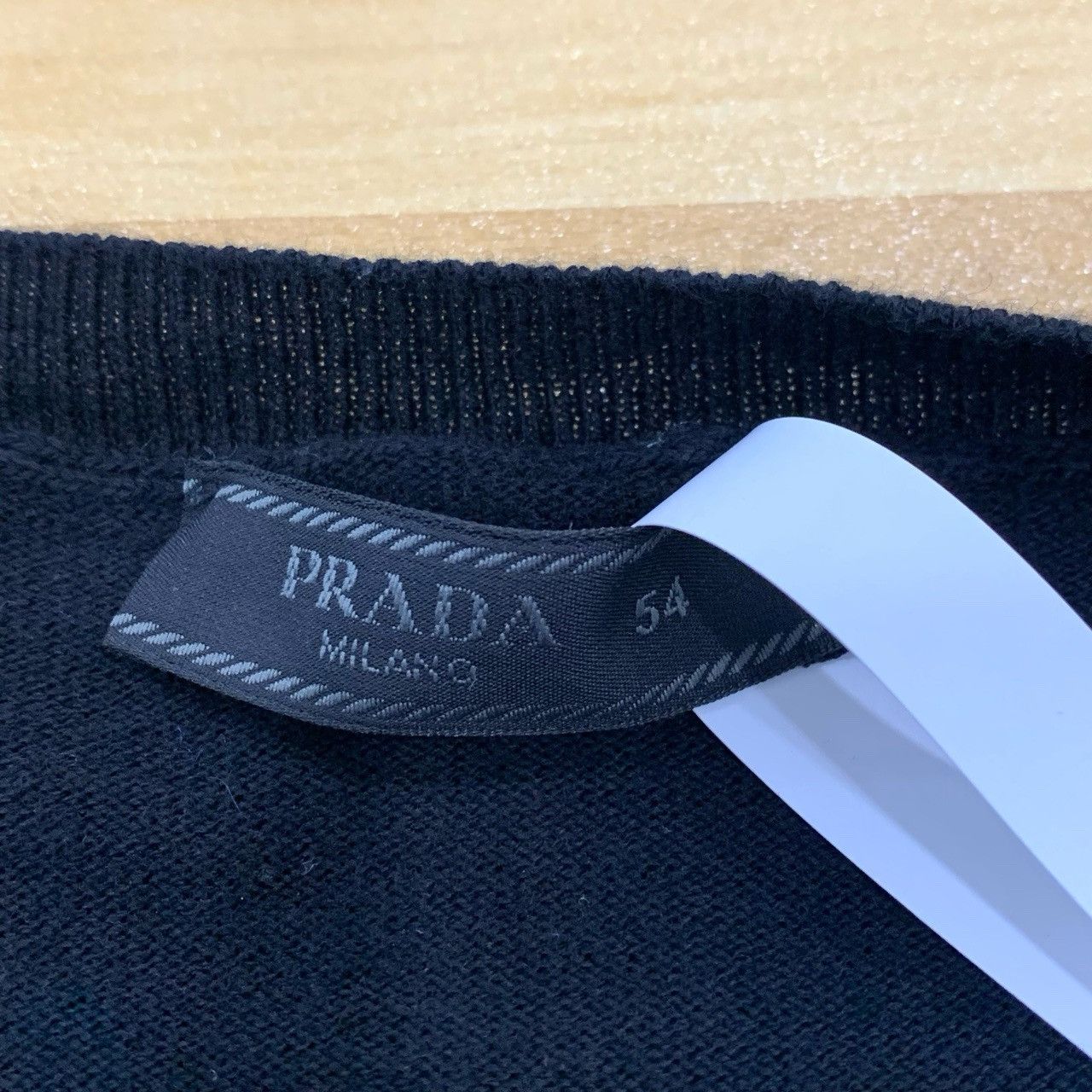Prada Prada Round Neck Black Cotton Short-Sleeve Knit Top Size US XL / EU 56 / 4 - 5 Thumbnail