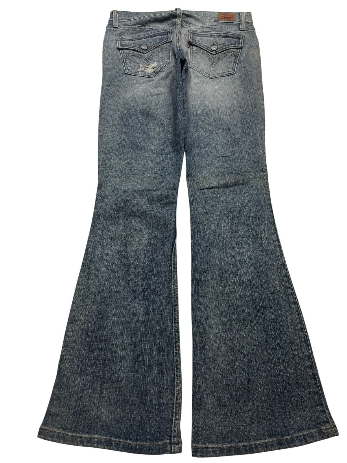 Levi's 💥BELL BOTTOM 90s💥TOO SUPERLOW 524 LEVI'S GRUNGE DISTRESS Size US 28 / EU 44 - 2 Thumbnail