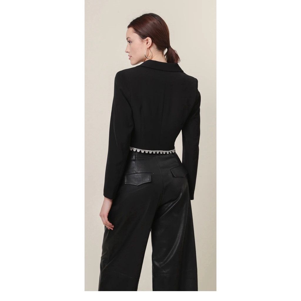 Designer NWT Line & Dot Vaughn Cropped Blazer XS $157 Size XS / US 0-2 / IT 36-38 - 6 Thumbnail