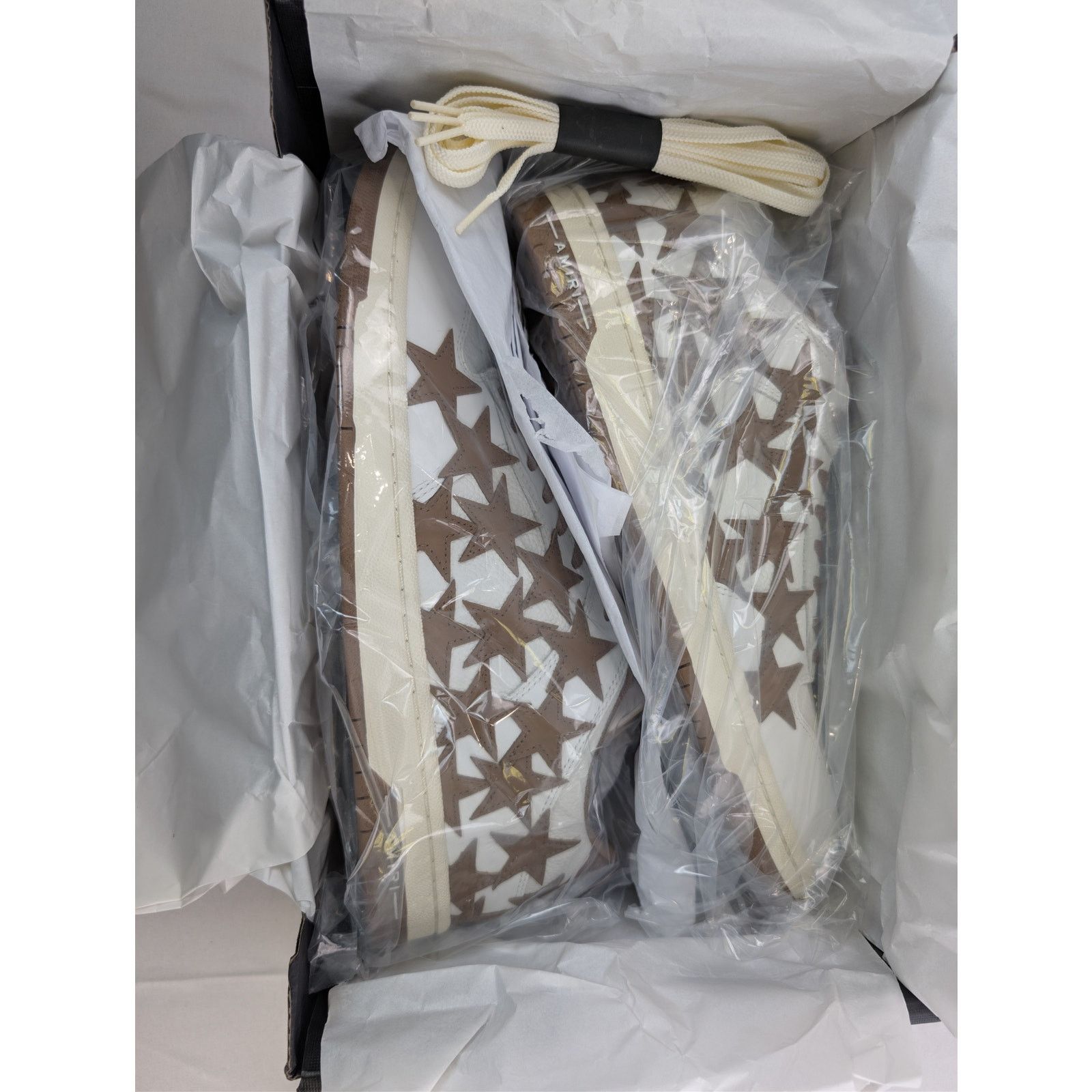 Amiri o1rshd1 Stars Low top sneakers in White/Brown 47 Size US 14 / EU 47 - 19 Thumbnail