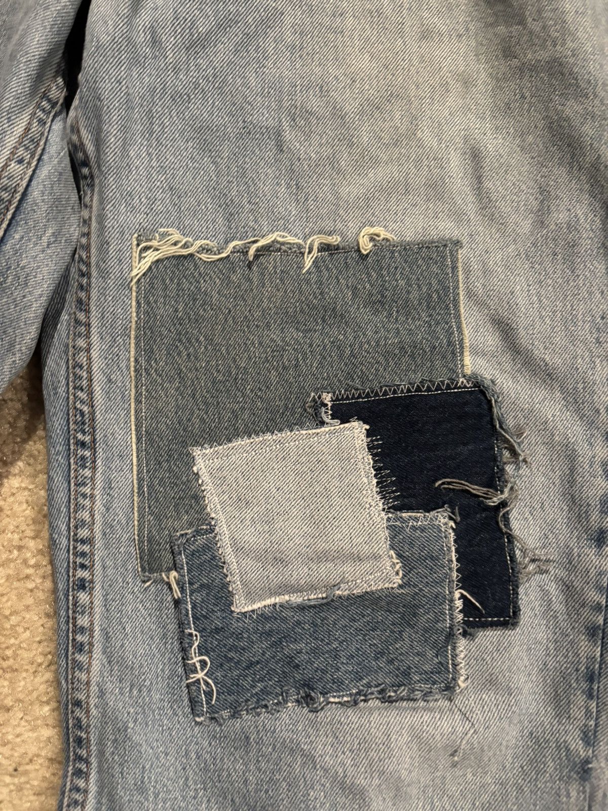 Levi's × Vintage Vintage Levi’s 550 Patchwork 34x32 Size US 34 / EU 50 - 2 Thumbnail