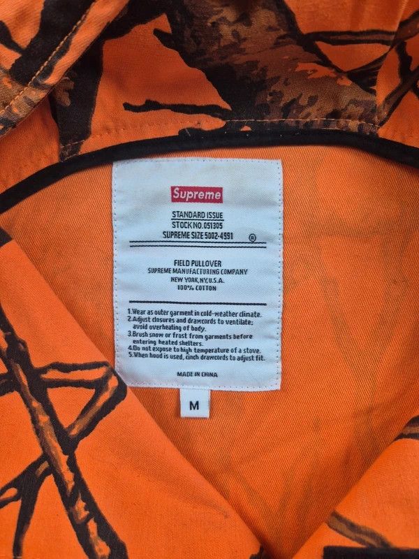 Supreme Supreme Men's Orange Camo Hoodie Windbreakers Jacket Size M Size US M / EU 48-50 / 2 - 6 Thumbnail