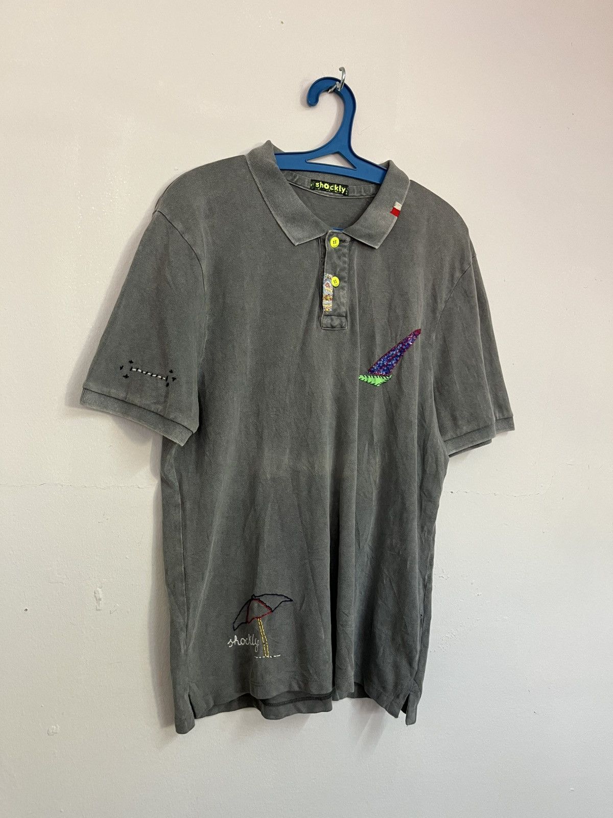 Japanese Brand 💥Fast Sales💥 Shockly Reconstructed Polo Tee Size US L / EU 52-54 / 3 - 4 Thumbnail