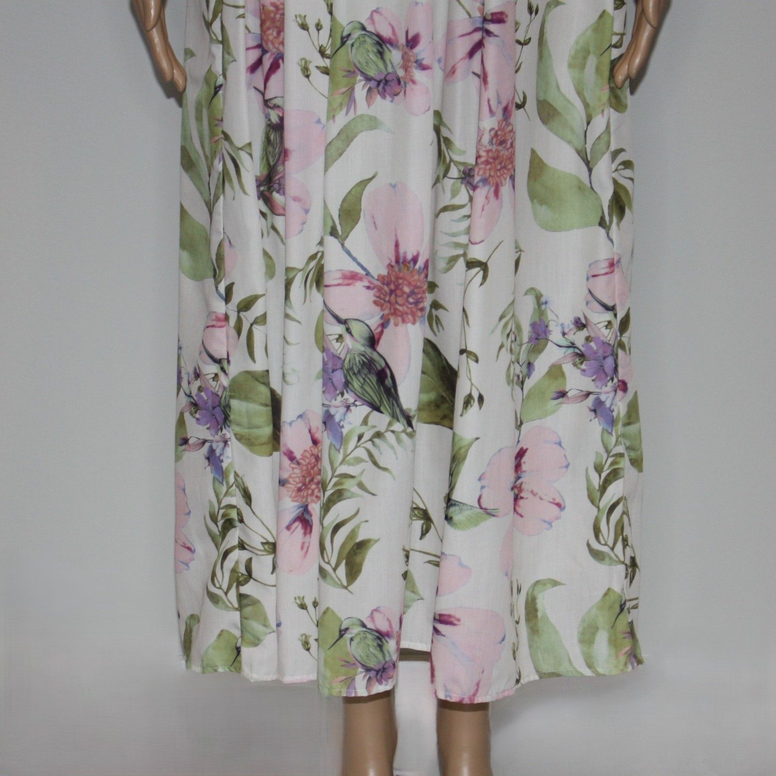 Other Goodnight Macaroon Floral Tie Shoulder Shirred Dress Size S / US 4 / IT 40 - 3 Thumbnail
