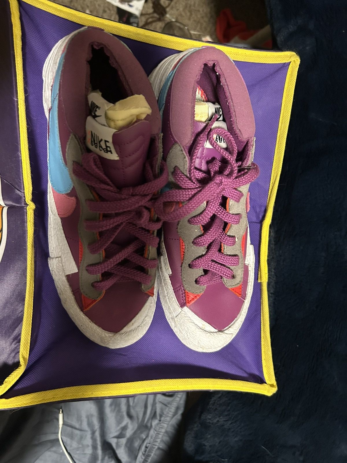 Kaws × Nike × Sacai Nike x Sacai x KAWS Blazer Low in the "Purple Dusk" Size US 8 / EU 41 - 3 Thumbnail