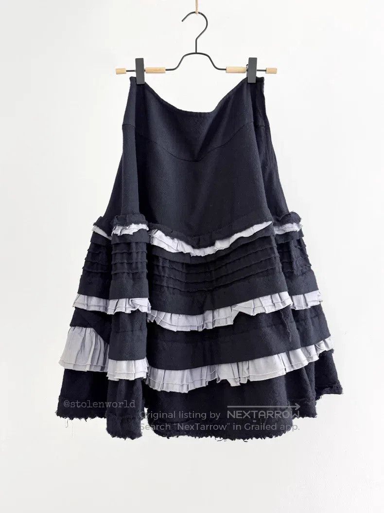 Comme des Garcons Comme des Garcons size M Lace Pleated Layered Cake Skirt Size 25" / US 0 / IT 36 - 4 Thumbnail