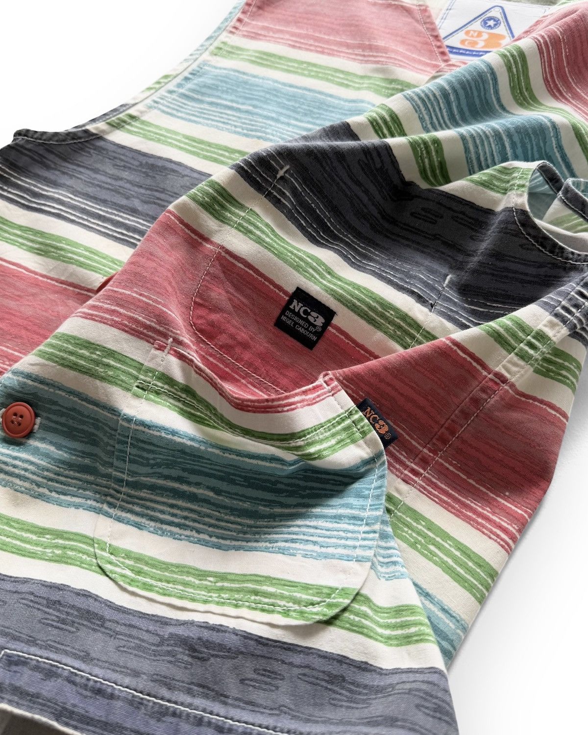 Nigel Cabourn VINTAGE 90s NC3 NIGEL CABOURN NATIVE VEST SHIRT Size US L / EU 52-54 / 3 - 4 Thumbnail