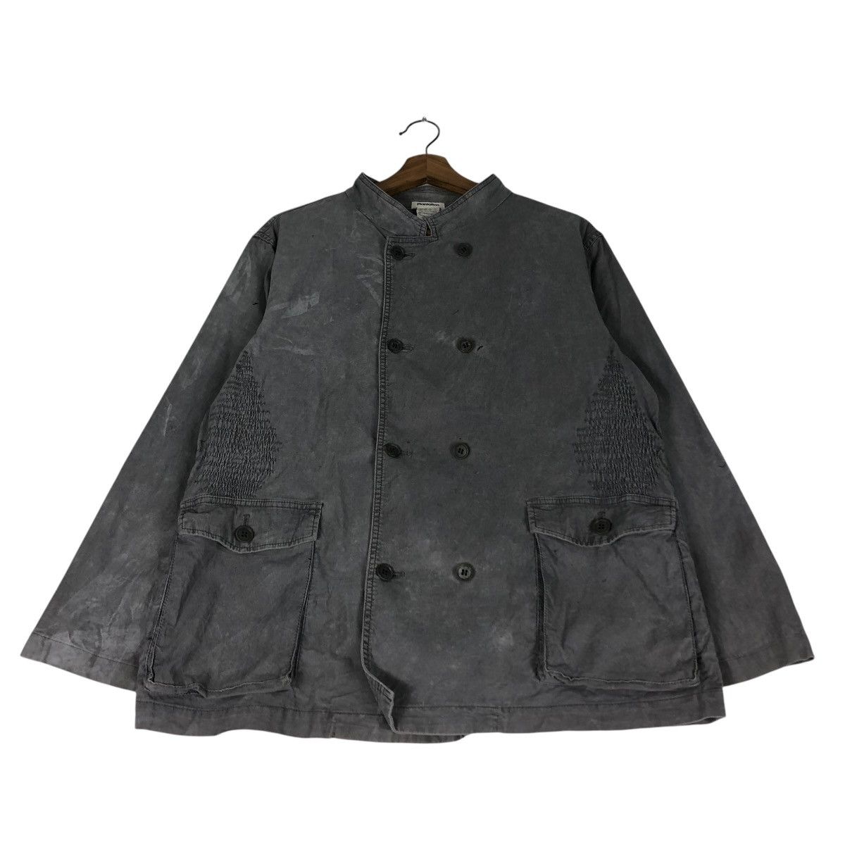 Issey Miyake 🔥VINTAGE DISTRESSED BUTTON JACKET PLANTATION ISSEY MIYAKE Size US M / EU 48-50 / 2 - 1 Thumbnail