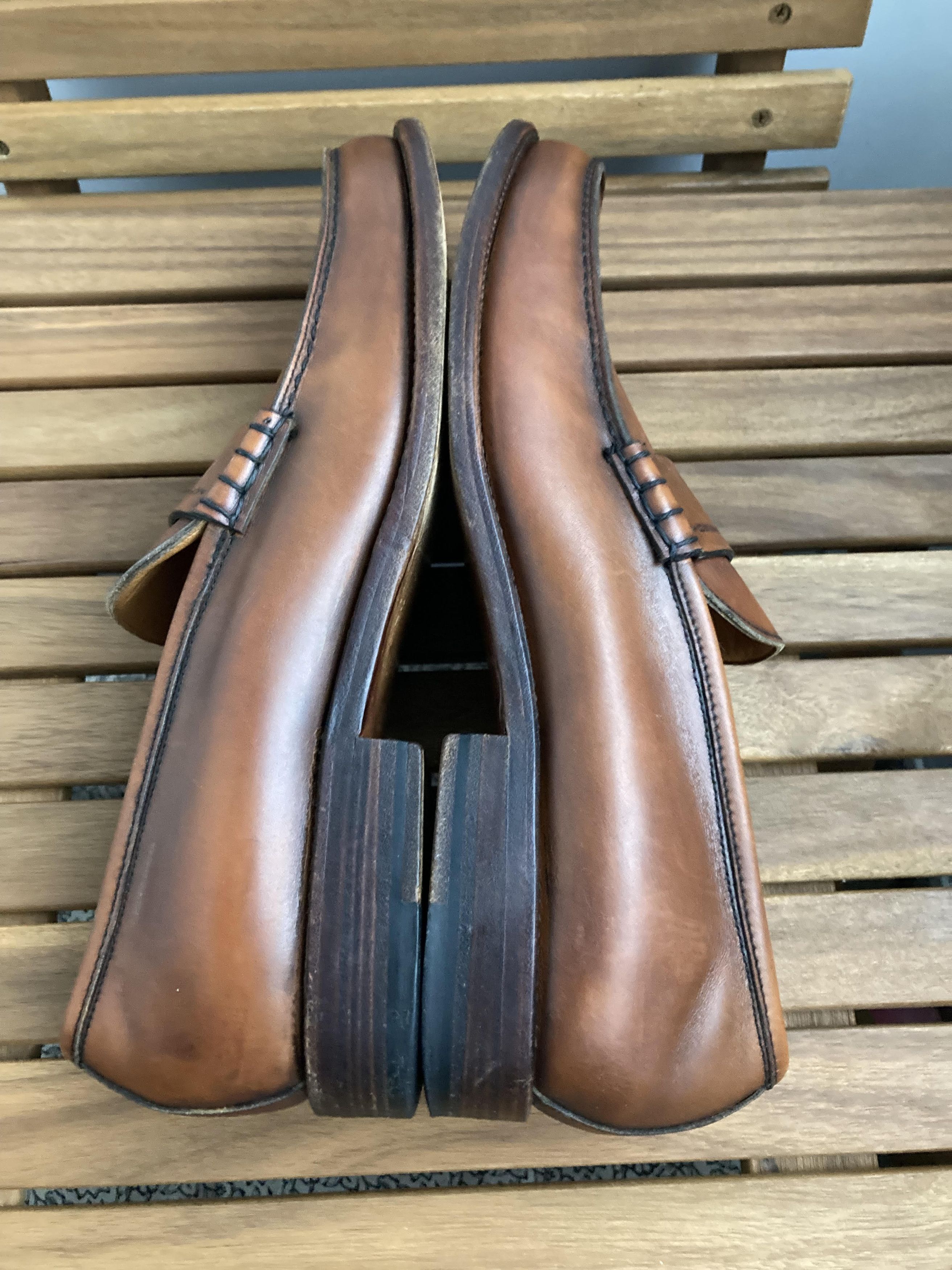 Moreschi Vintage Moreschi Loafer - Cognac Brown Made In Italy Size US 10 / EU 43 - 11 Thumbnail