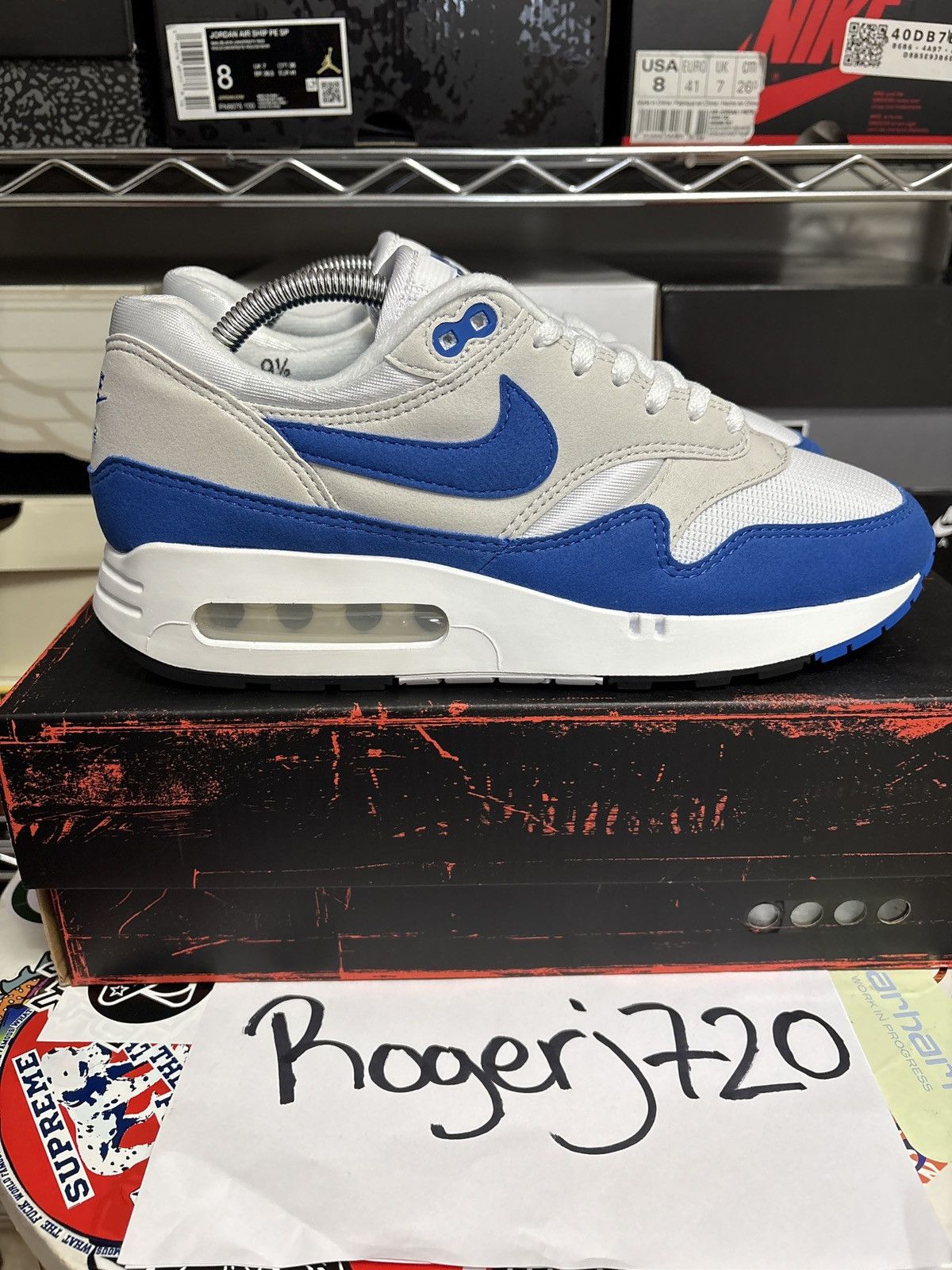 Nike Royal Air Max 1 ‘86 OG (Big Bubble) Size US 8 / EU 41 - 3 Thumbnail