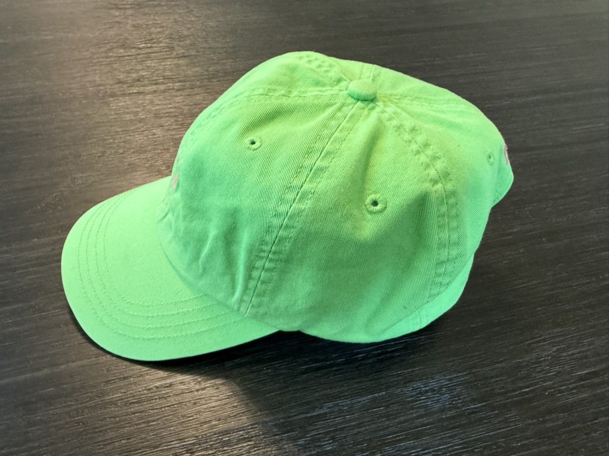 Polo Ralph Lauren Vintage Polo Ralph Lauren Neon Green Strapback Hat Size ONE SIZE - 6 Thumbnail