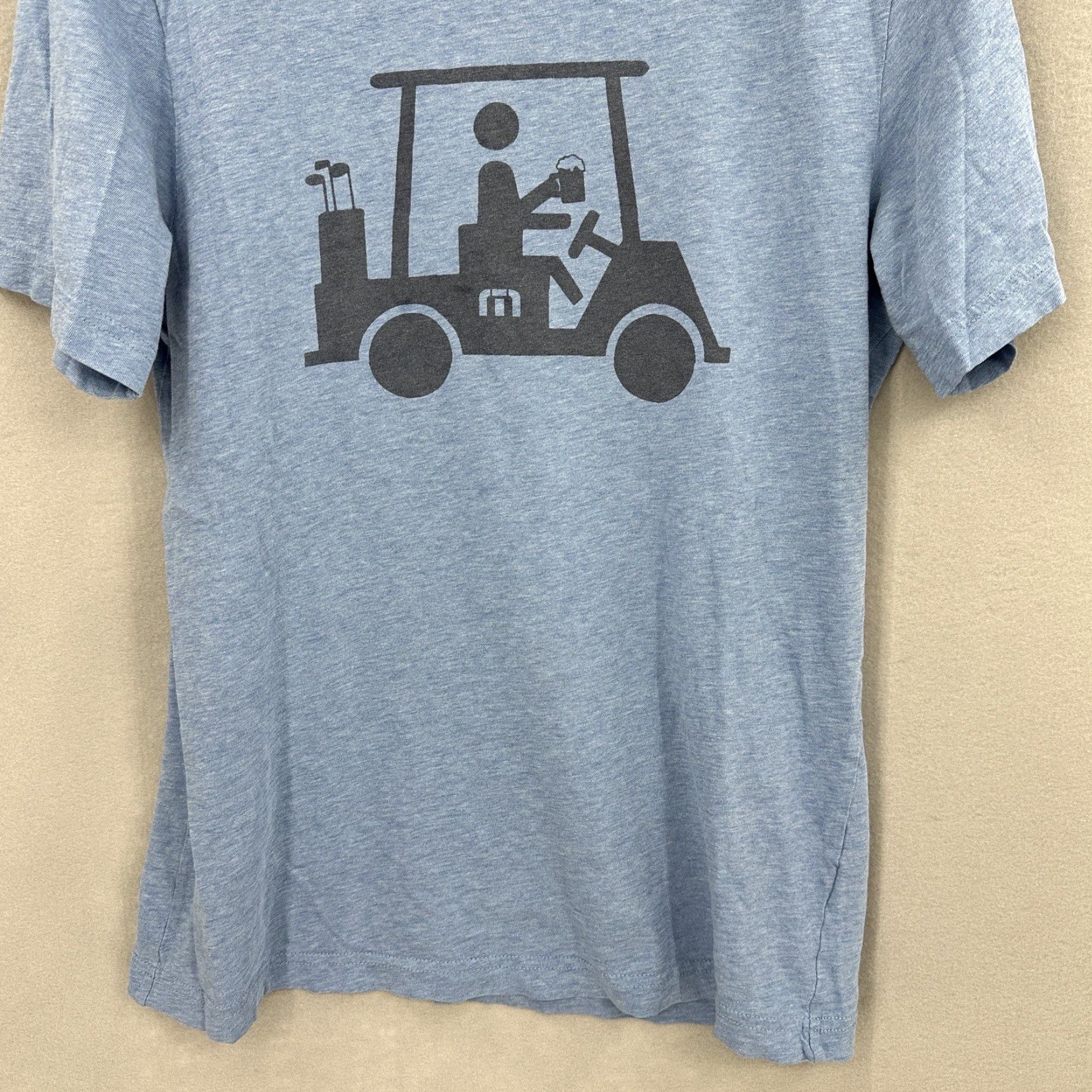 TravisMathew Travis Mathew Golf Shirt Mens Small Blue Pima Cotton Short Sleeve Crew Neck Jersey Outdoor Sports Size US S / EU 44-46 / 1 - 5 Thumbnail