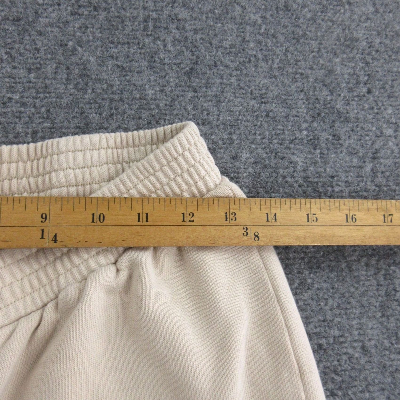 Vintage ANRABESS Pants Womens Medium Beige Flare Leg Knit Sweatpants Casual Size 32" / US 10 / IT 46 - 4 Thumbnail