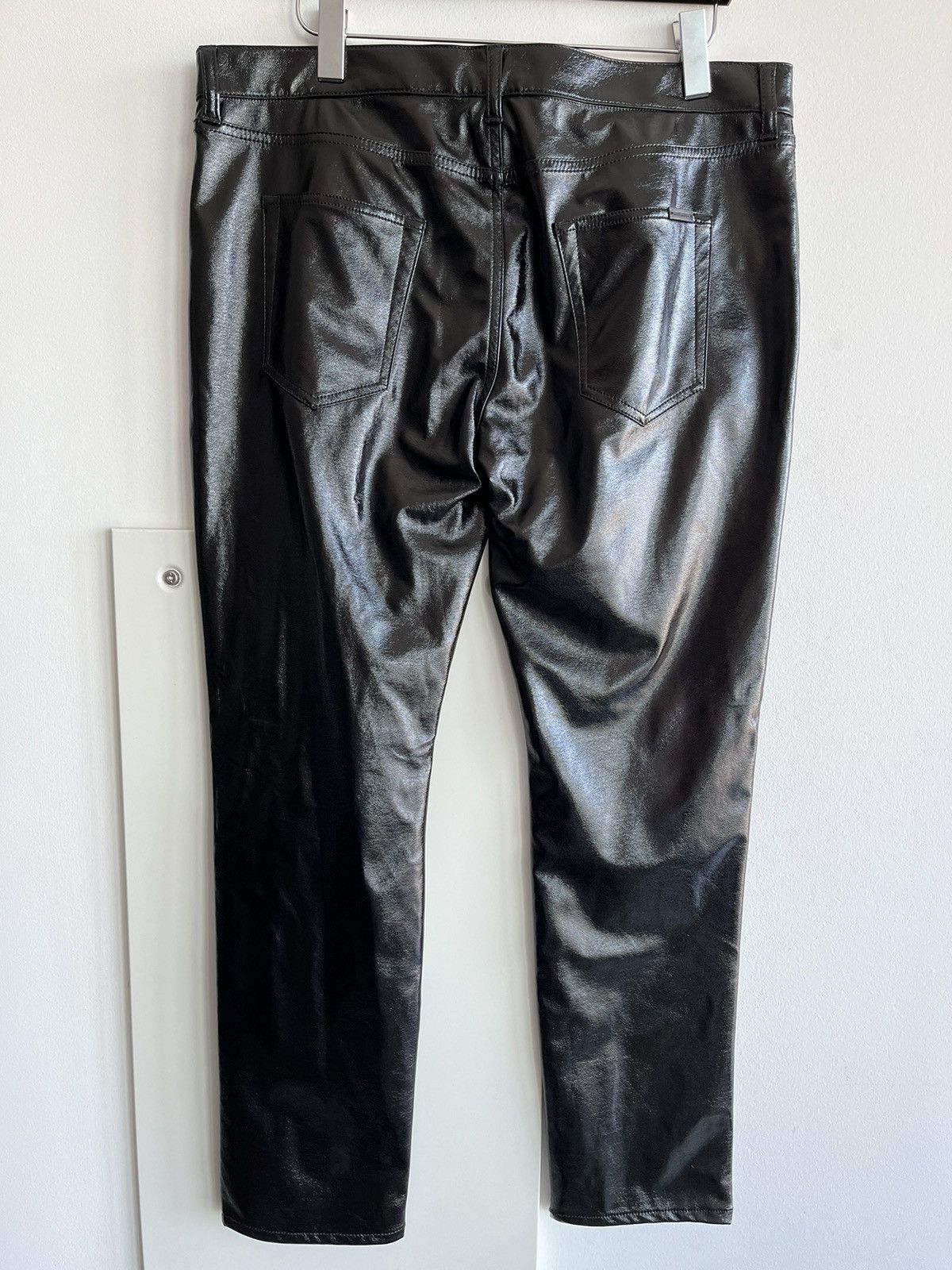 Saint Laurent Paris × Yves Saint Laurent Brand New Runway Saint Laurent Leather Wax Shiny Pant Size US 34 / EU 50 - 6 Thumbnail