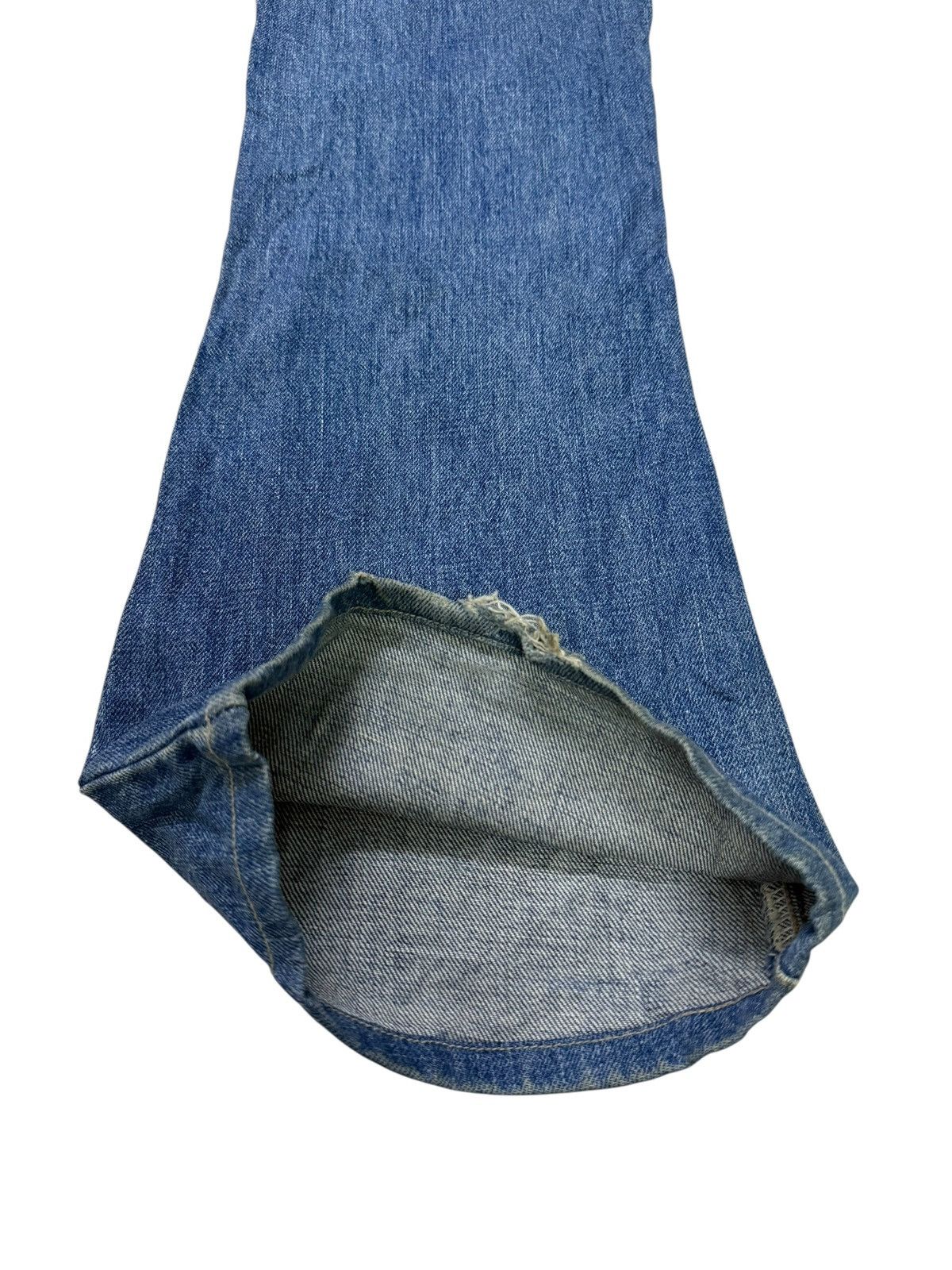Big John Vintage 80s Big John Flared Stacked Distressed Denim Size US 28 / EU 44 - 19 Thumbnail