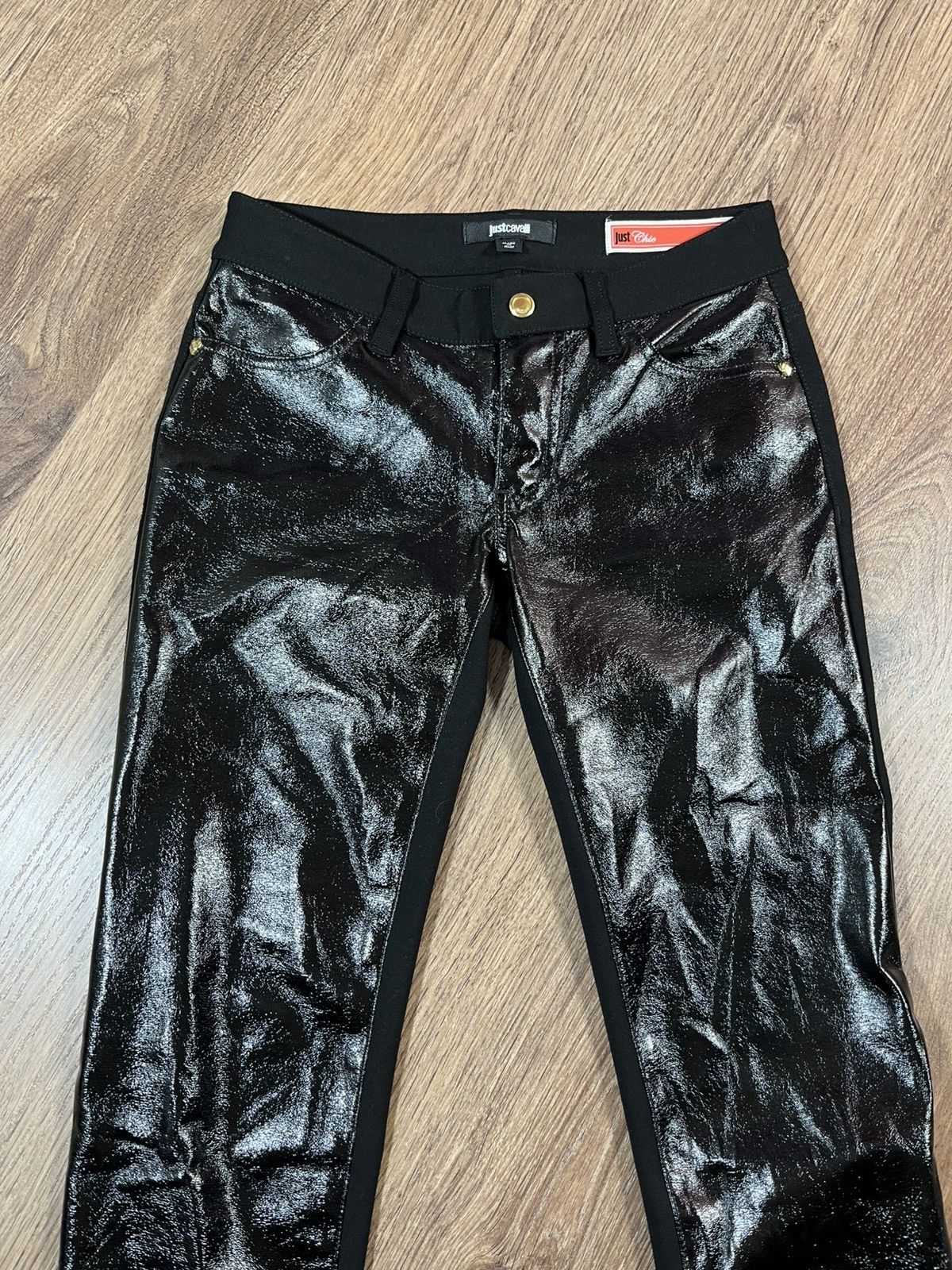 Just Cavalli Just Cavalli Jeggings Pants Size S-M Gold Logo Size 28" / US 6 / IT 42 - 3 Thumbnail