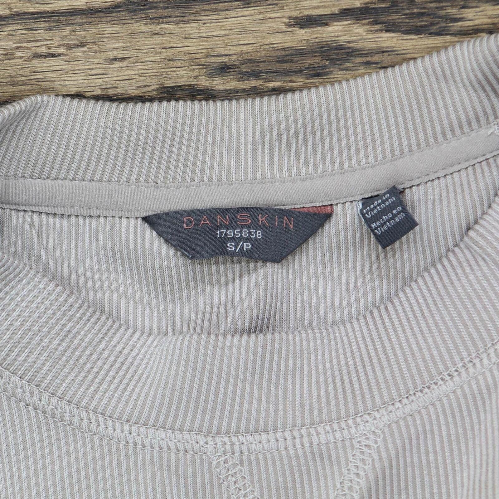 Other Danskin Ribbed Scuba T-Shirt Tee 1795838 Atmosphere Brown S Size S / US 4 / IT 40 - 3 Thumbnail