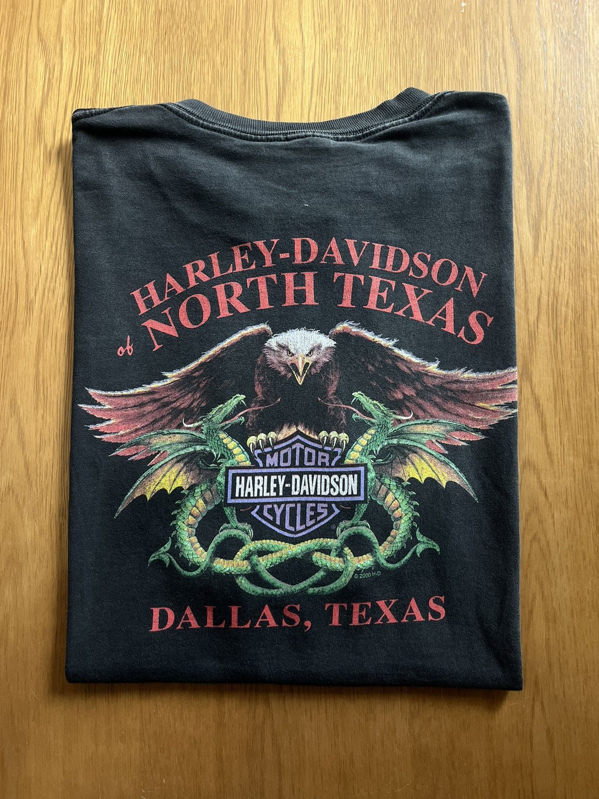 Harley Davidson Vintage Harley-Davidson Eagle Dragons 2000’s Tshirt Size US XXL / EU 58 / 5 - 1 Thumbnail