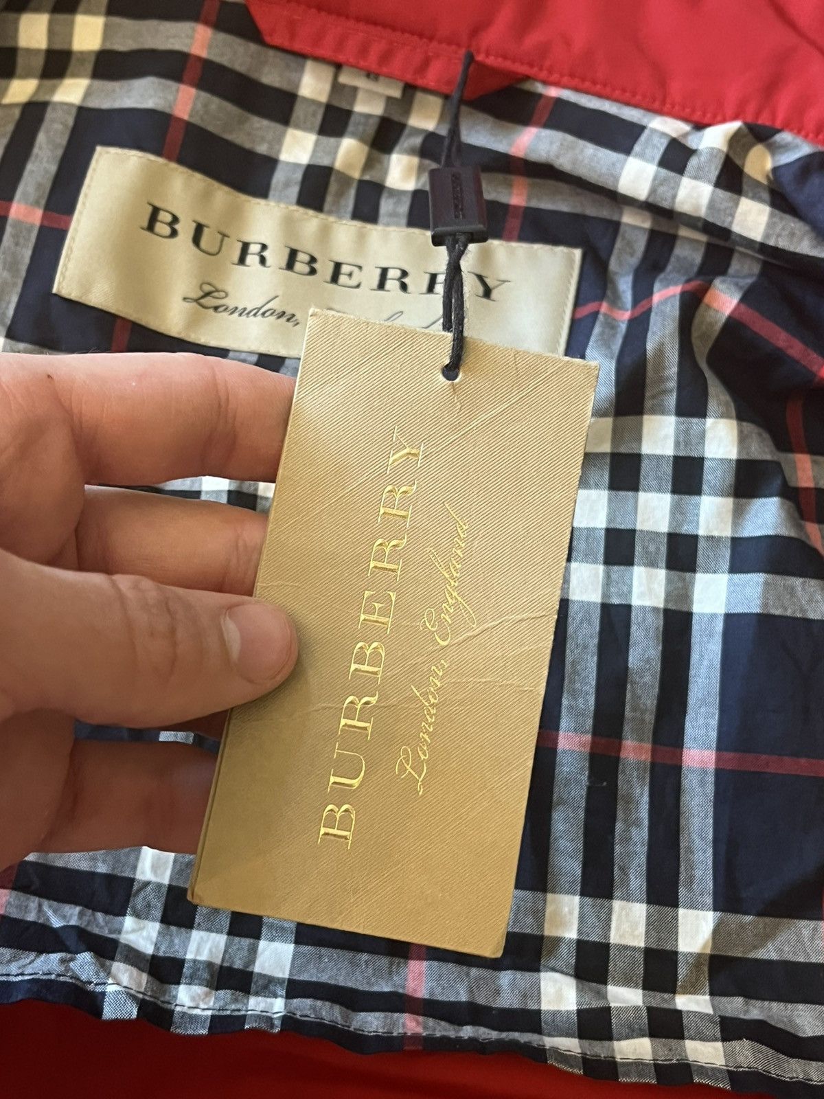 Burberry Red Burberry Jacket Size US M / EU 48-50 / 2 - 5 Thumbnail