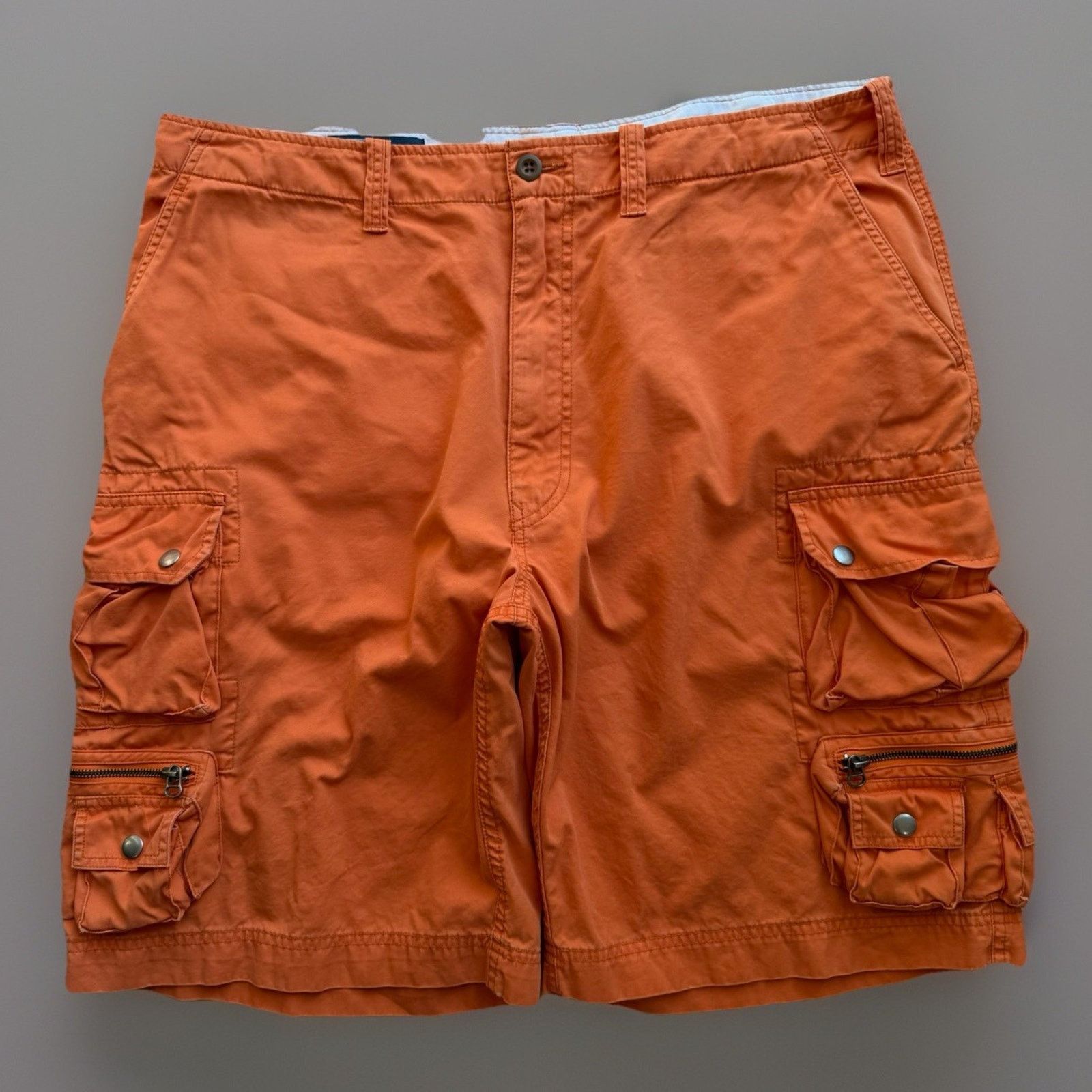 Polo Ralph Lauren × Vintage Vintage Polo Ralph Lauren Cargo Shorts 38 Orange Paratrooper Size US 38 / EU 54 - 1 Thumbnail
