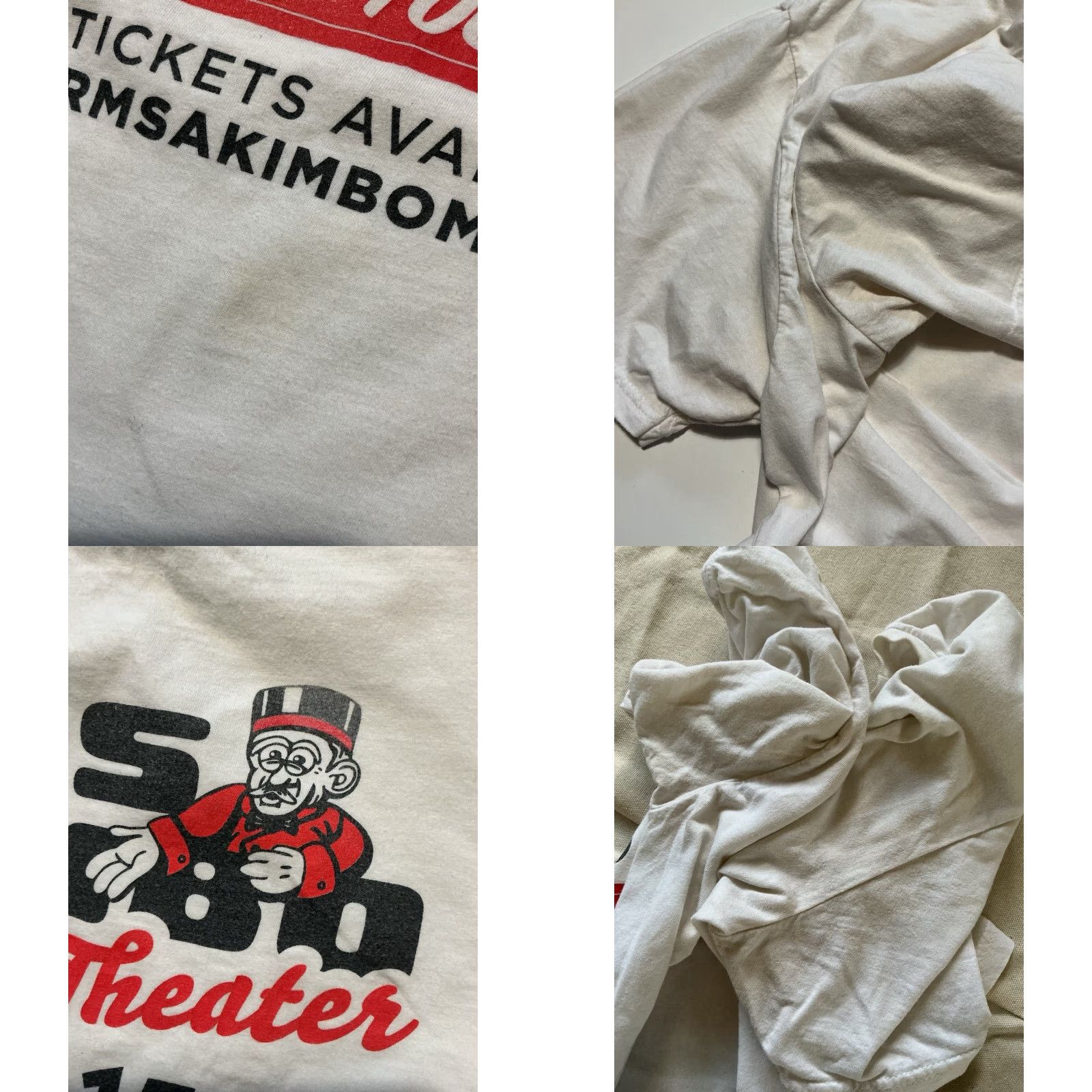 Gildan Arms Akimbo Theater Music Alternative Indie Rock Band White S/S T-Shirt XL Mens Gildan Shirt Graphic T-Shirt Size US XL / EU 56 / 4 - 8 Thumbnail