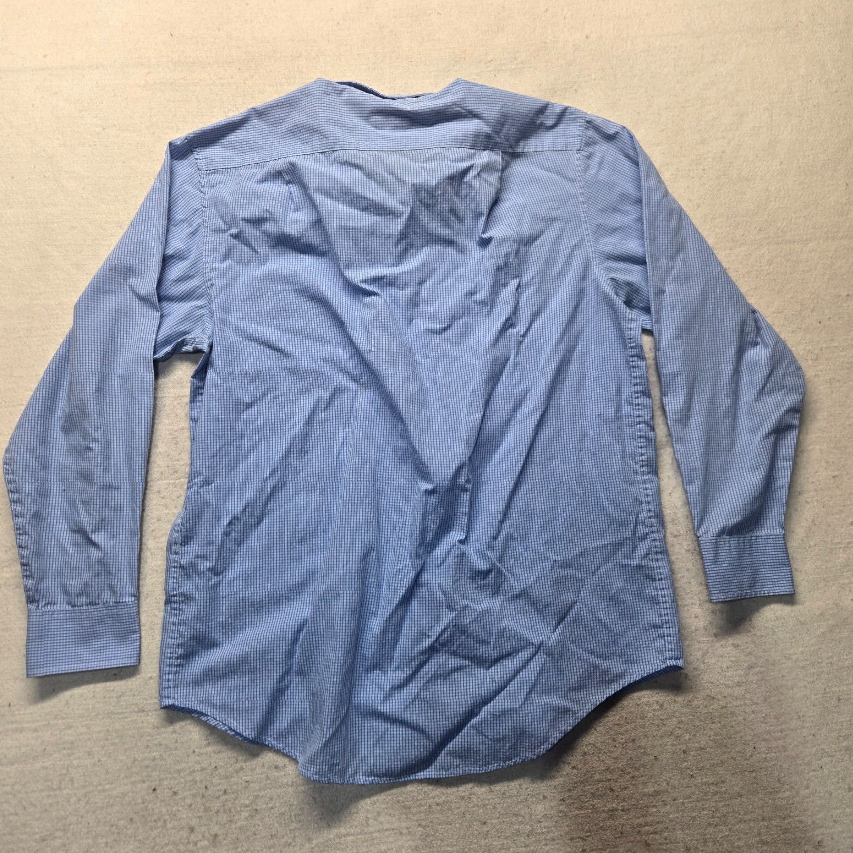 Izod VINTAGE IZOD Men's Shirt Long Sleeve Button-Up Checkered Blue Size M Size US M / EU 48-50 / 2 - 7 Thumbnail