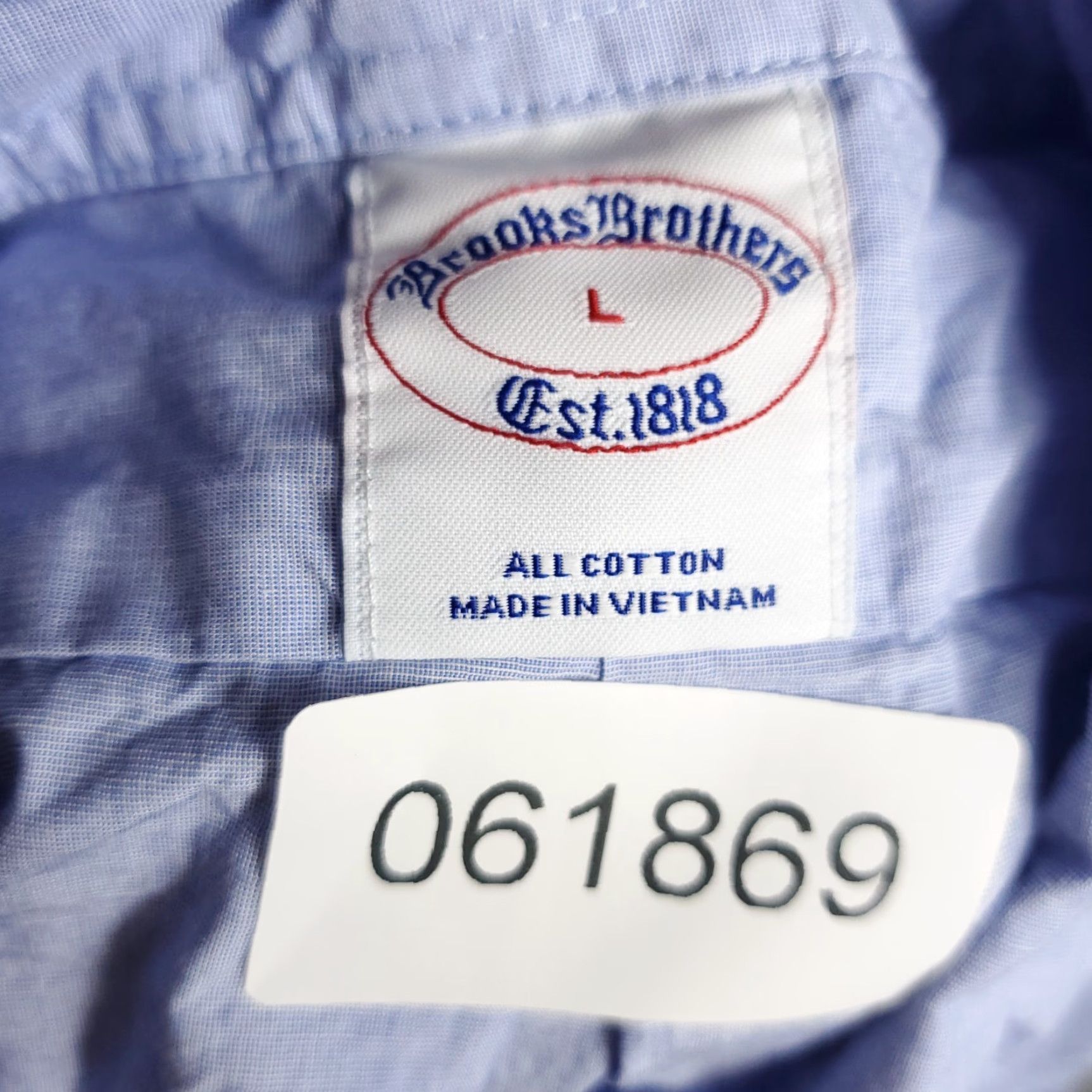 Brooks Brothers Brooks Brothers Shirt Mens Large Blue Casual Button Up Long Sleeve Size US L / EU 52-54 / 3 - 7 Thumbnail