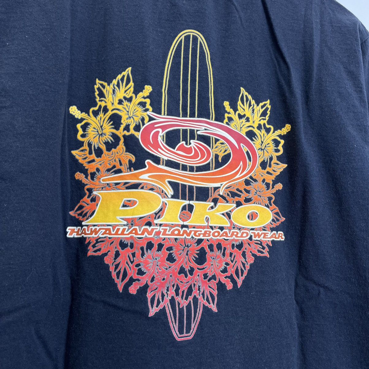 Japanese Brand Vintage 90s Double Layer Piko Hawaian Longboard Wear Tee Size US L / EU 52-54 / 3 - 3 Thumbnail