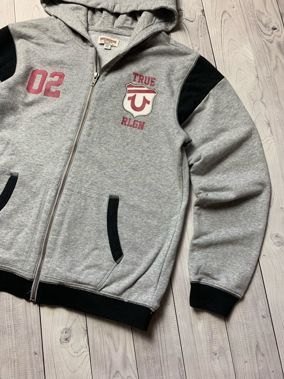 Japanese Brand × True Religion True religion vintage zip up hoodie 02 Size S Size US S / EU 44-46 / 1 - 2 Thumbnail