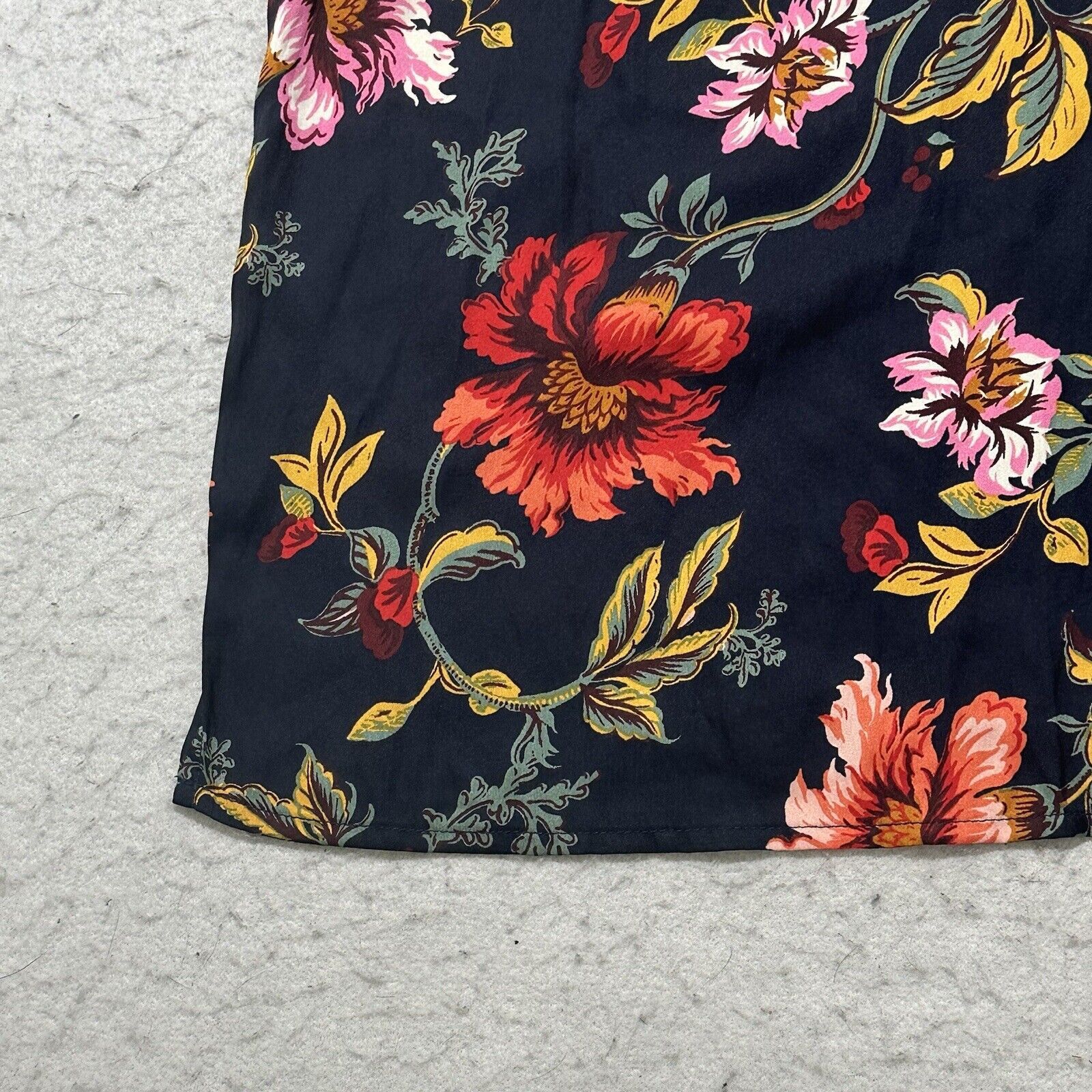 Old Navy Old Navy Small Navy Blue Floral Pajama Tank Top Lightweight Size S / US 4 / IT 40 - 6 Thumbnail