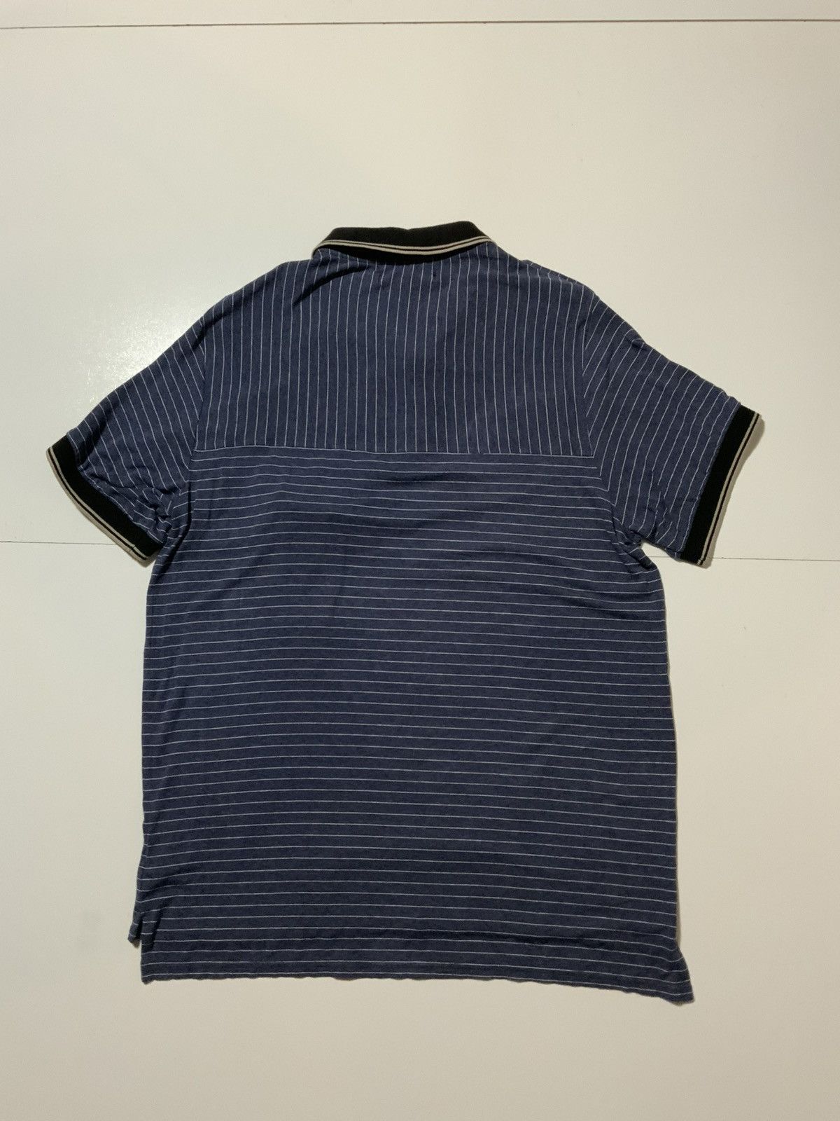 Other Morphine Generation Striped Stretch Rayon Pocket Polo Shirt Size US L / EU 52-54 / 3 - 2 Thumbnail