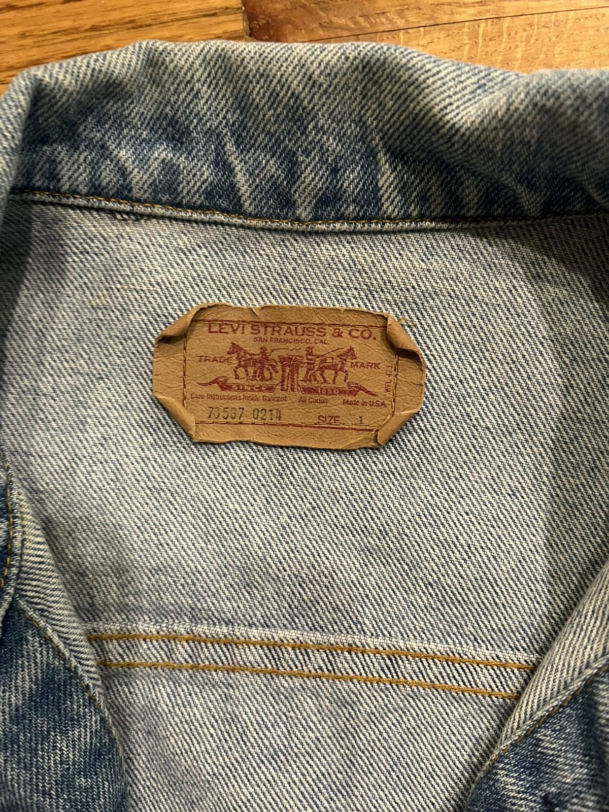 Levi's Vintage denim jacket Size US L / EU 52-54 / 3 - 3 Thumbnail