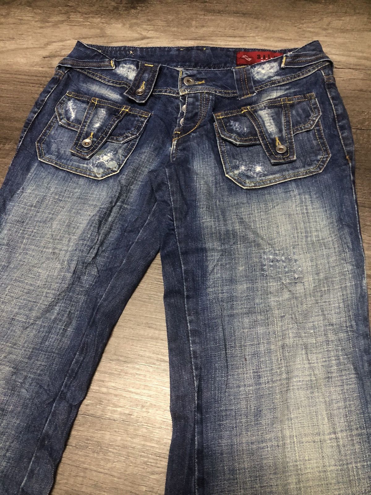 If Six Was Nine × Japanese Brand Trois Filles Jeans Bush Pants Design 3.F.I.J Denim Size 30" / US 8 / IT 44 - 4 Thumbnail