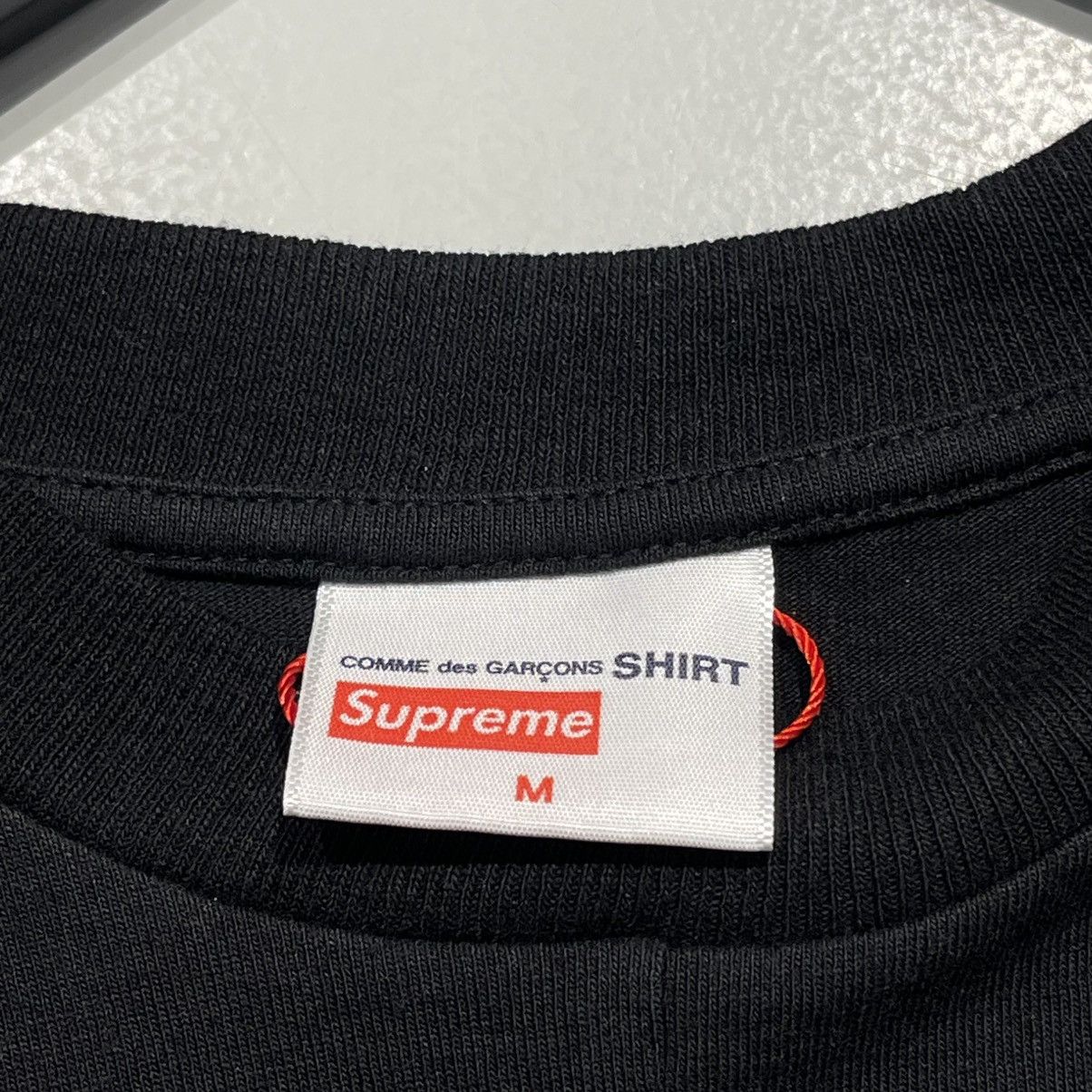 Comme des Garcons × Supreme Supreme Comme des Garcons SHIRT Split Box Logo Tee Black Size US M / EU 48-50 / 2 - 5 Thumbnail