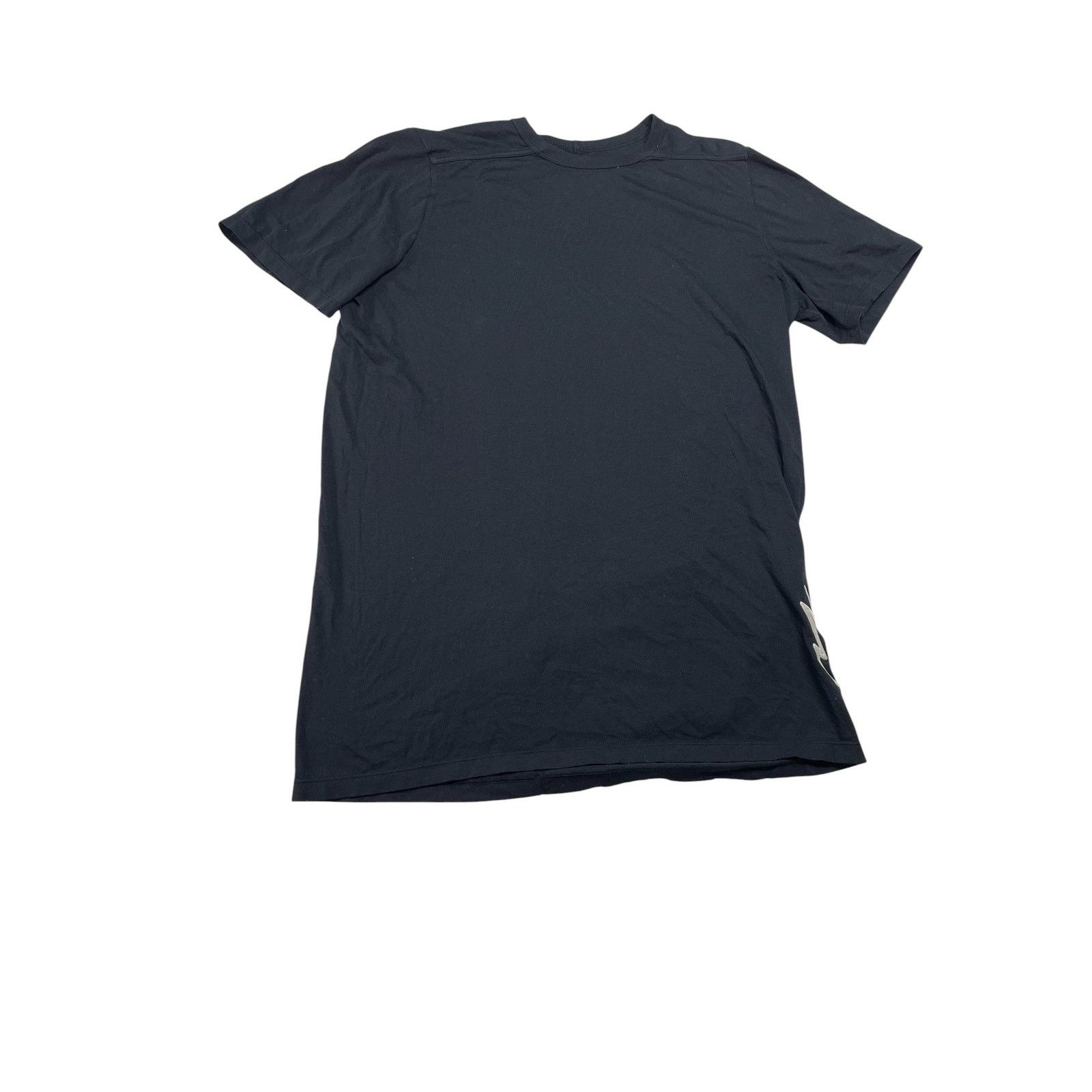 Rick Owens 'Embroidered Logo' Black Tee