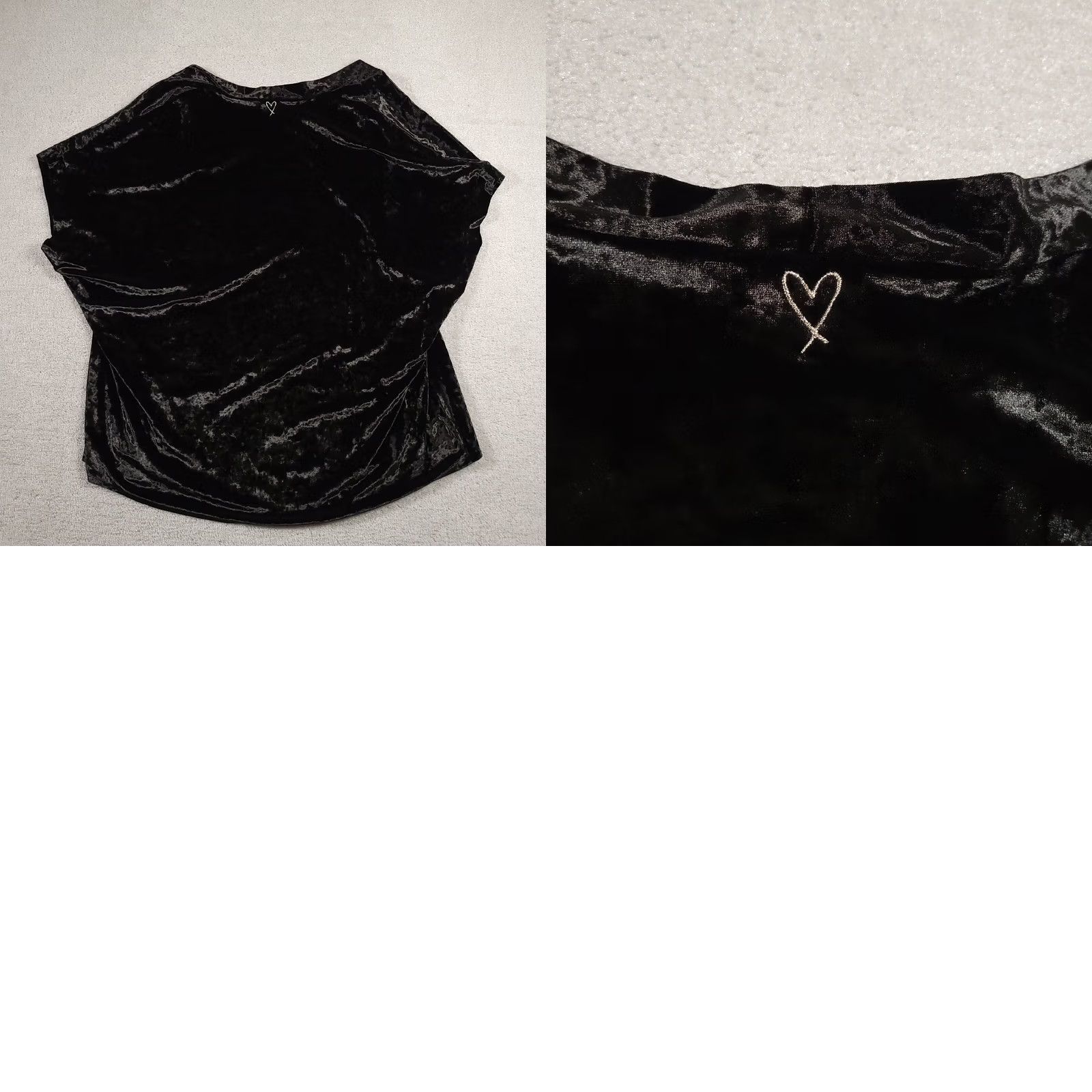 Victoria's Secret VINTAGE Victoria's Secret Crushed Velvet Open Kimono Robe Cover Up Women XS/S Black Size ONE SIZE - 9 Thumbnail