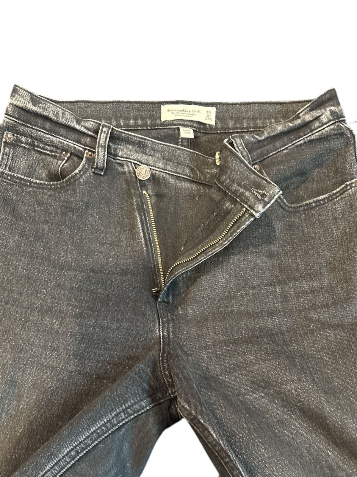 Abercrombie & Fitch Abercrombie & Fitch 90s Slim Jeans Sz 30 gray Size 30" / US 8 / IT 44 - 1 Thumbnail