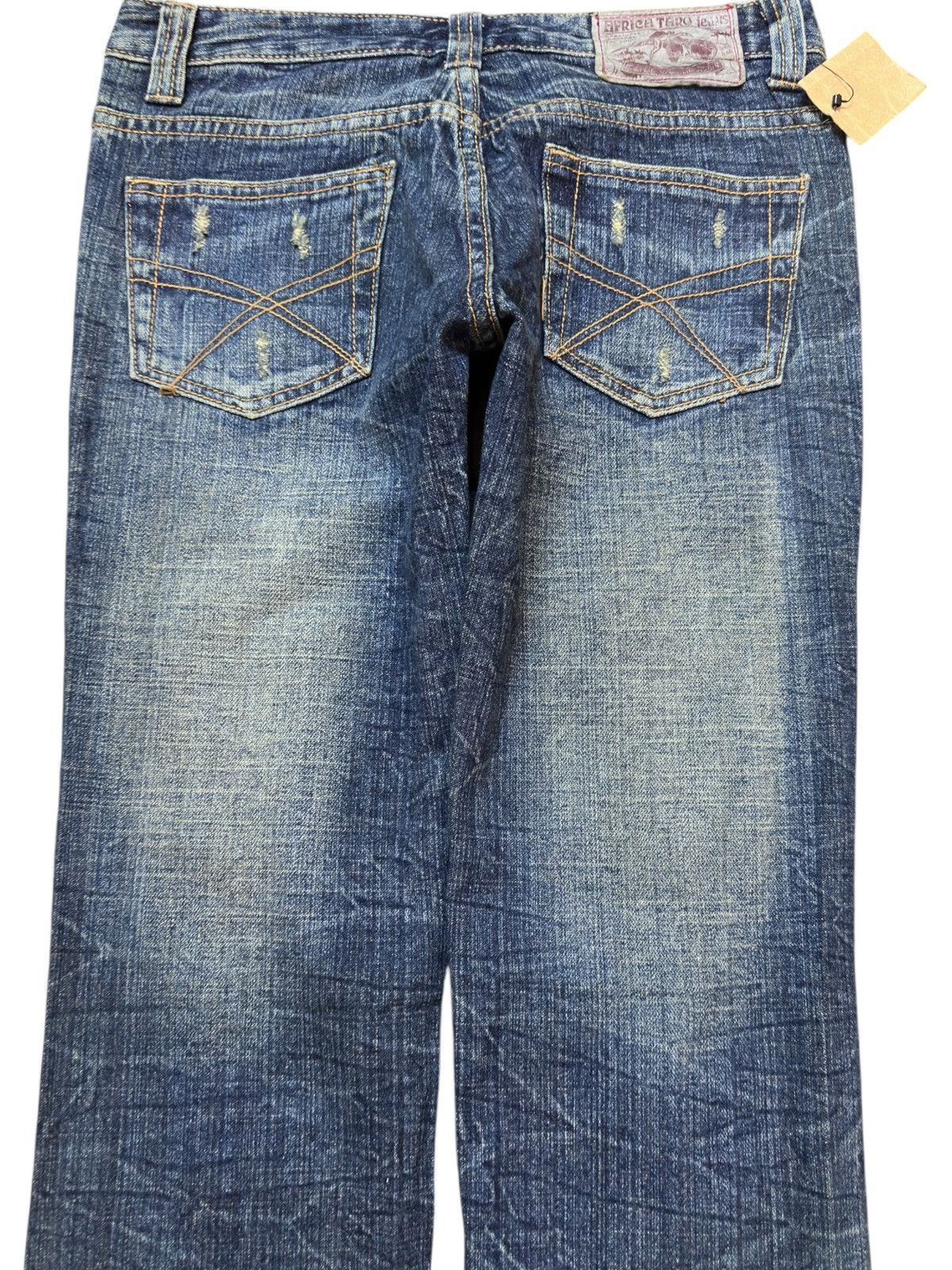 LITTLE AFRICA Vintage Africa Taro 10 Low Rise Ripped Distressed Denim Size US 29 - 5 Thumbnail