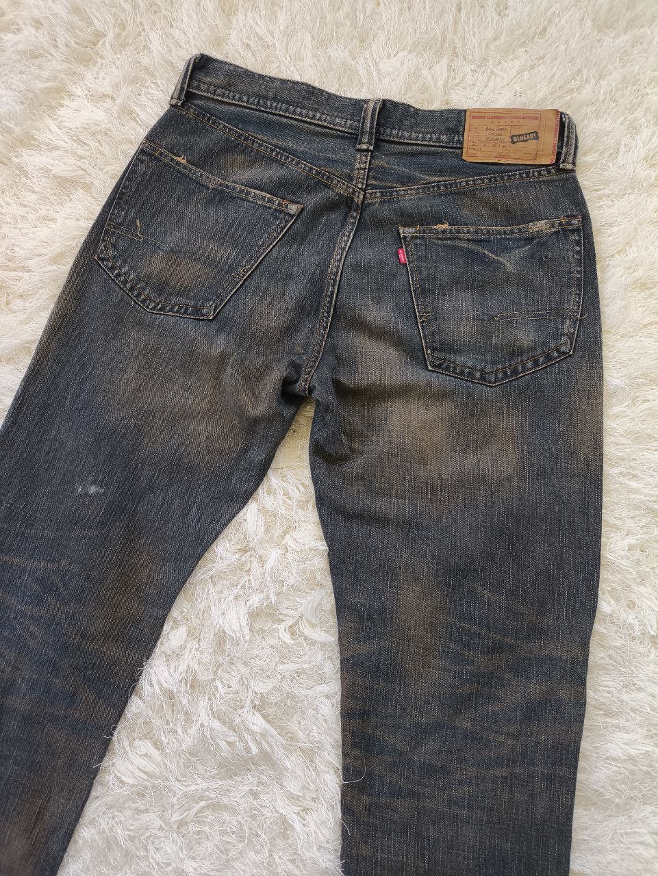 Big John GL HEART by Big John Flared Faded Gold Clawmark Denim Jeans Size US 36 / EU 52 - 4 Thumbnail
