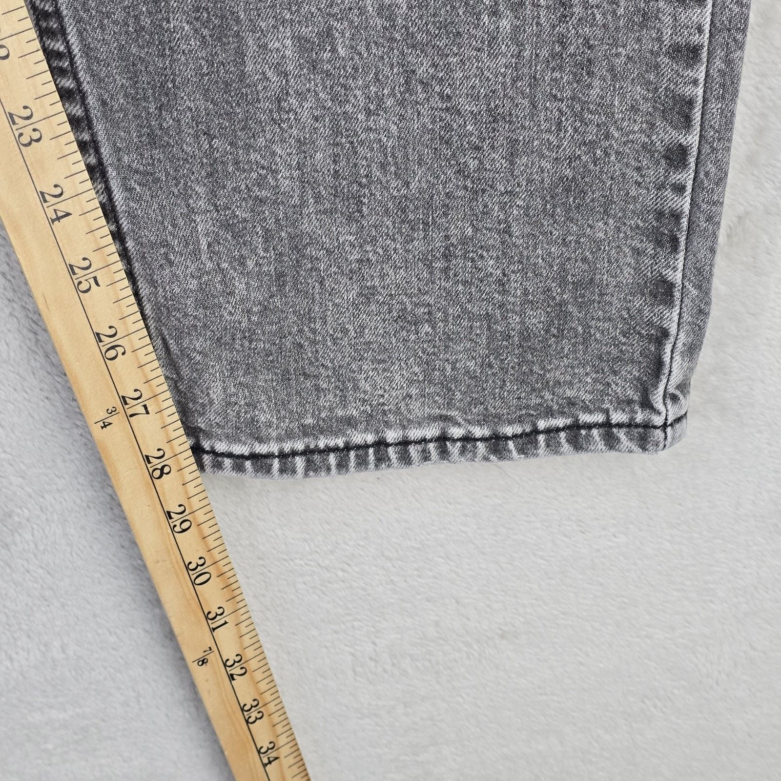 Levi's Levis 502 Jeans Mens 38x30 Black Faded Denim Tapered Fit Size US 38 / EU 54 - 10 Thumbnail