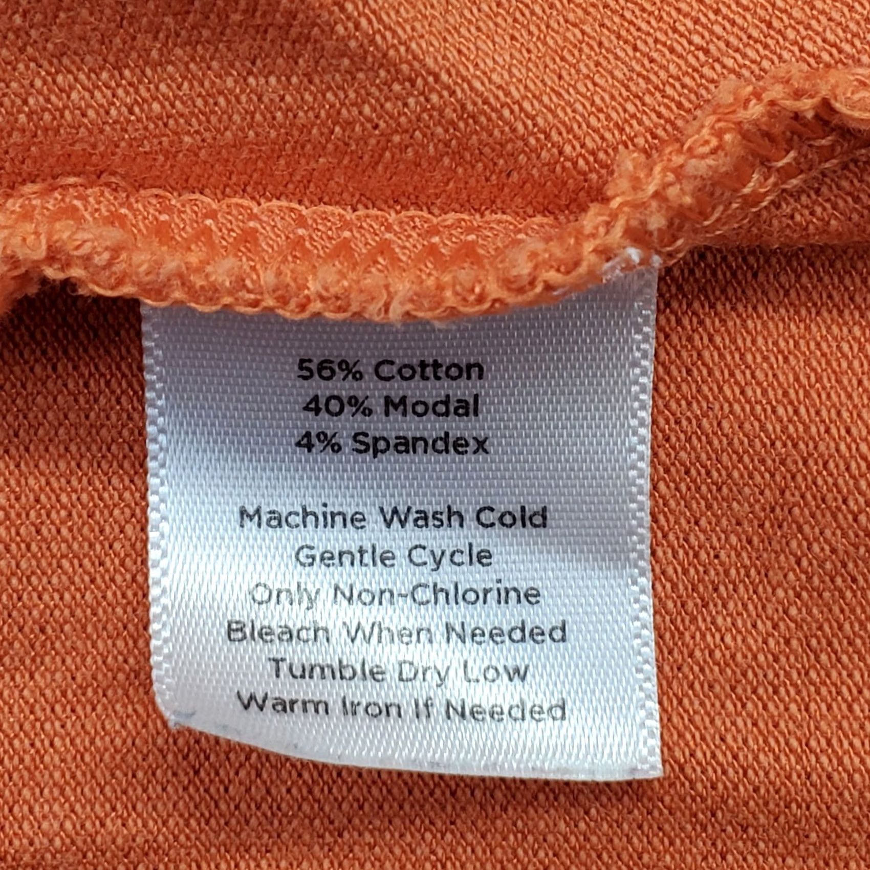 Talbots Talbots Polo Shirt Womens 3X Orange Stretch Short Sleeve Logo Embroidered Polo Shirt Size XXL / US 16-18 / IT 52-54 - 6 Thumbnail